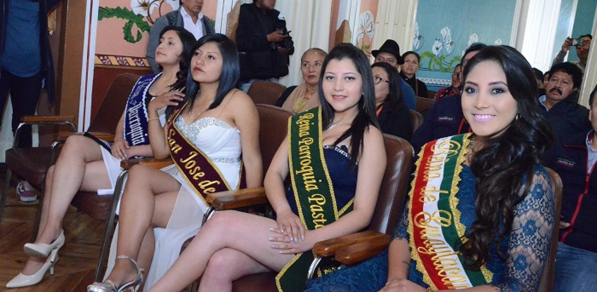 OCHO CANDIDATAS PRESENTADAS OFICIALMENTE PARA EL REINADO INTER PARROQUIAL DE LATACUNGA