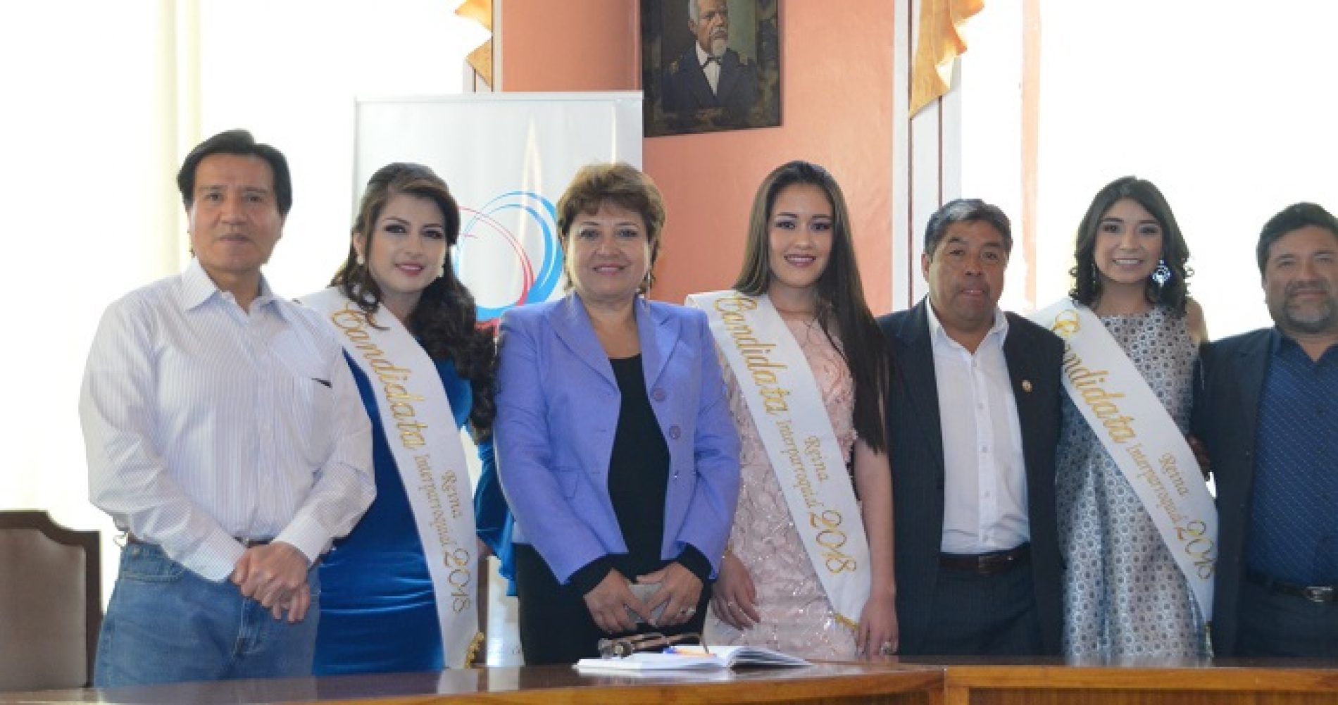 OCHO CANDIDATAS PRESENTADAS OFICIALMENTE PARA EL REINADO INTER PARROQUIAL DE LATACUNGA