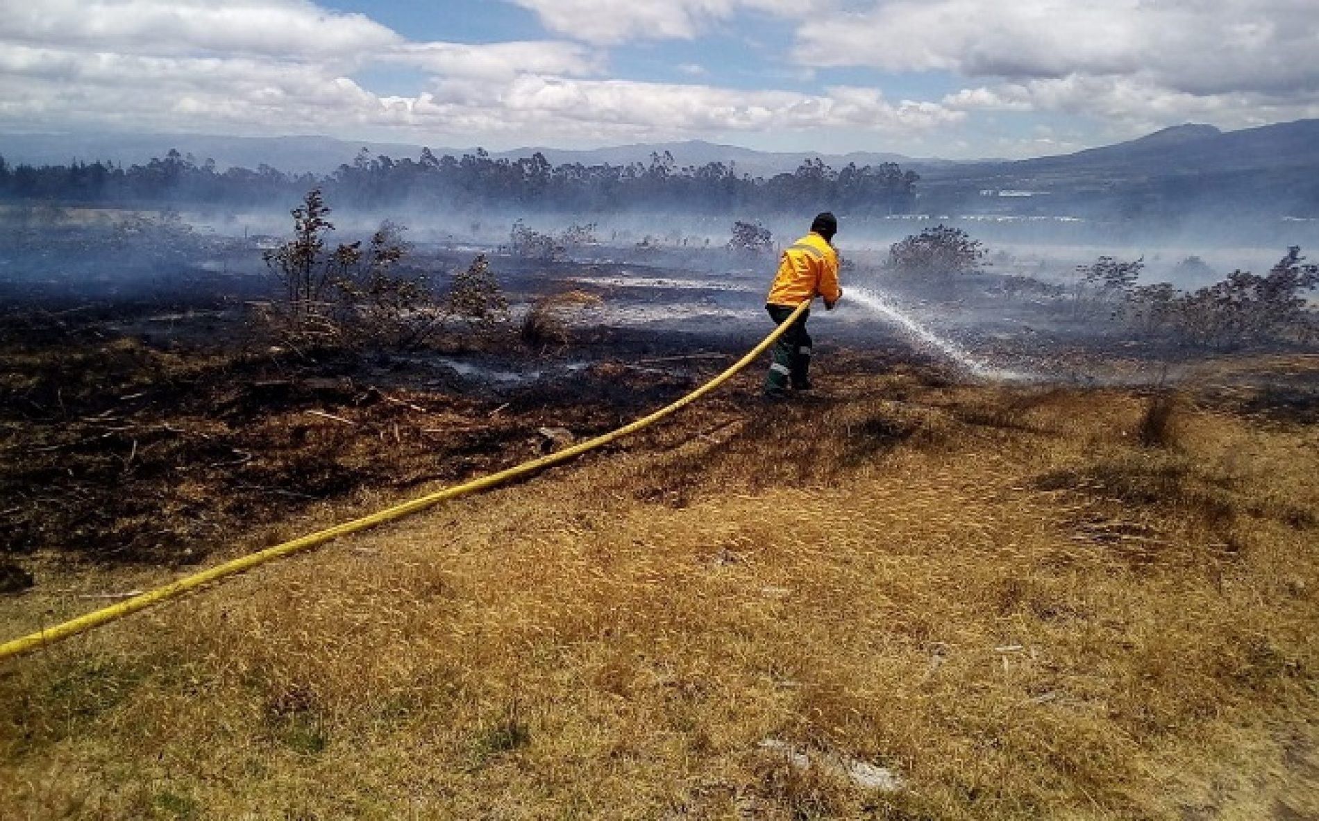 INCENDIOS FORESTALES Y ACCIDENTE DE TRÁNSITO REPORTAN BOMBEROS DE LATACUNGA