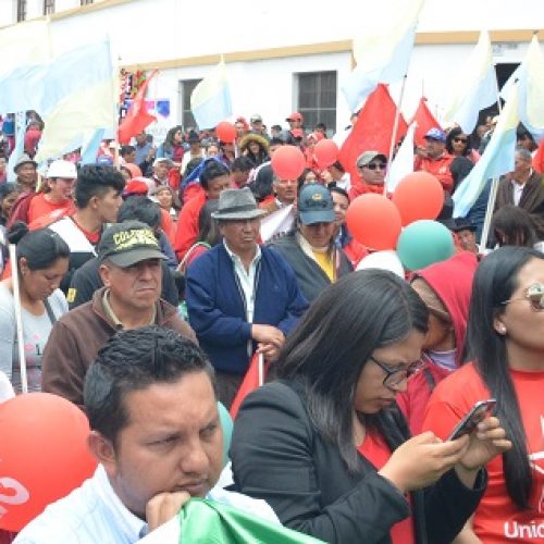 UNIDAD POPULAR PRESENTÓ PRE CANDIDATOS Y ALIANZAS CON  IZQUIERDA DEMOCRÁTICA Y PACHAKUTIK (VIDEO)