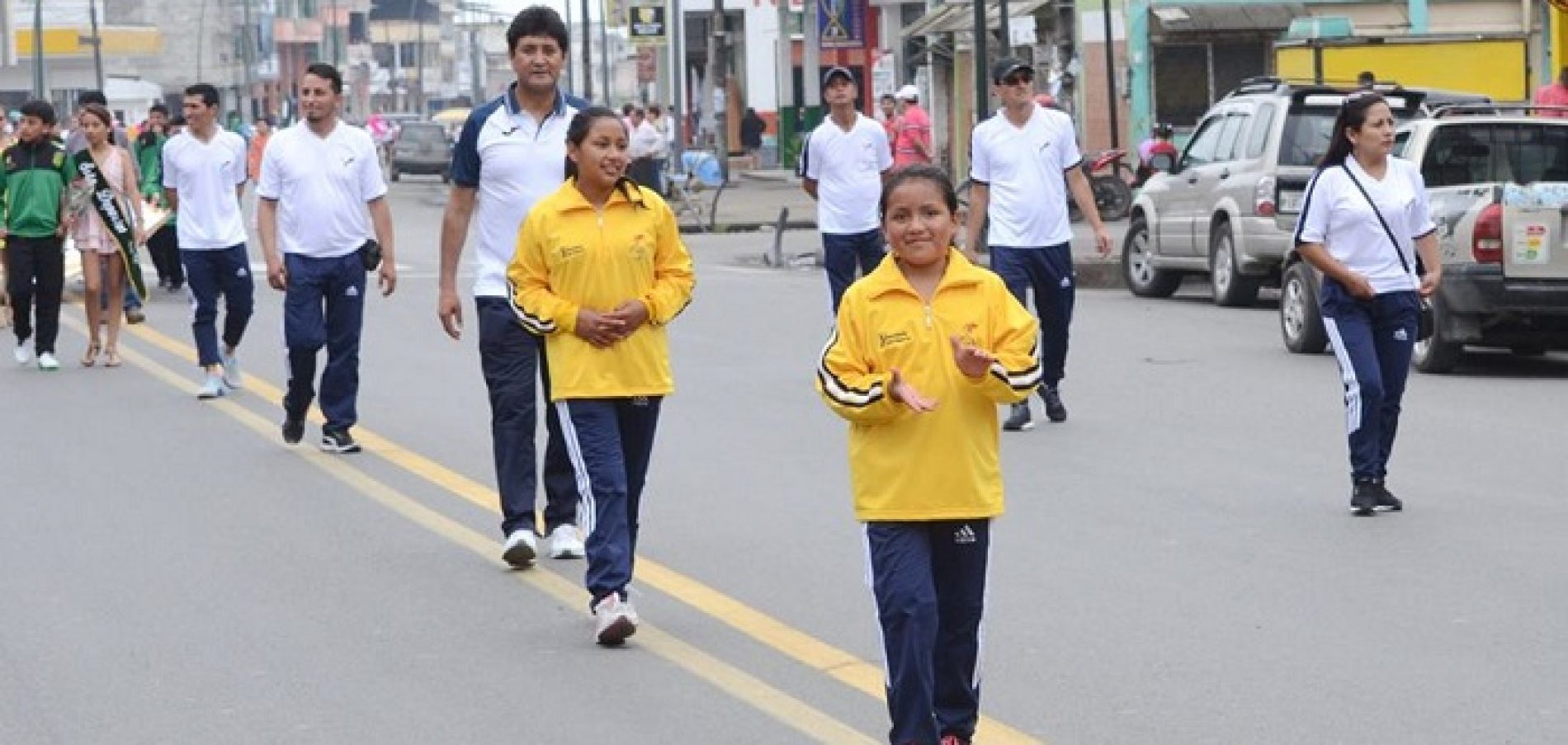 QUINTO FESTIVAL INTERCANTONAL  DE INICIACIÓN DEPORTIVA 2018 SE INAUGURÓ EN LA MANÁ