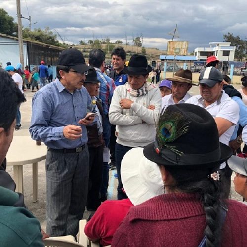 INSEGURIDAD EN ALPAMALAG EL RELLENO ES ANALIZADO POR AUTORIDADES DEL CANTÓN PUJILÍ