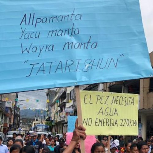 CON PLANTÓN ORGANIZACIONES DEMANDAN SALIDA DEFINITIVA DE EMPRESA HIDROELÉCTRICA