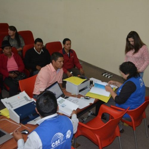 INSCRIPCIÓN DE CANDIDATURAS SE DESARROLLA CON NORMALIDAD EN COTOPAXI