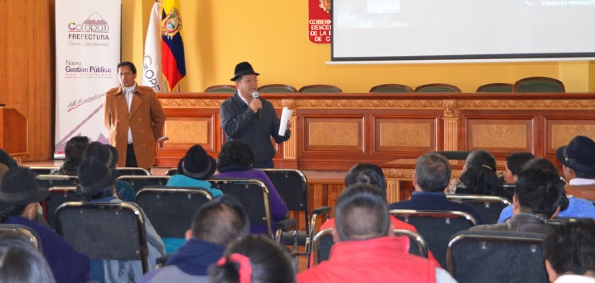 GAD COTOPAXI Y BAN ECUADOR SE REUNIERON CON PRODUCTORES PARA FOMENTAR PEQUEÑAS EMPRESAS  (VIDEO)