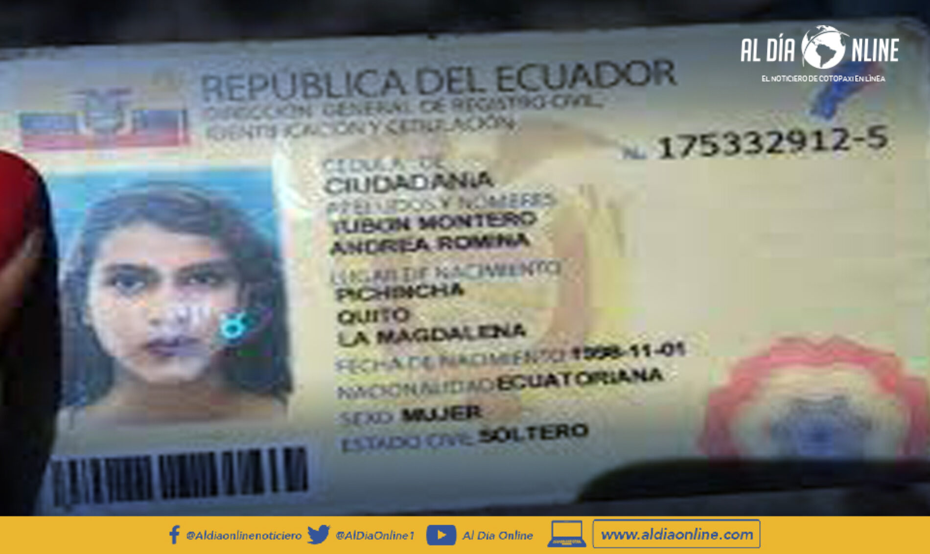 SE EXTENDIÓ LA VIGENCIA DE LAS CÉDULAS DE IDENTIDAD QUE SE ENCUENTREN PRÓXIMAS A EXPIRAR O HAYAN EXPIRADO