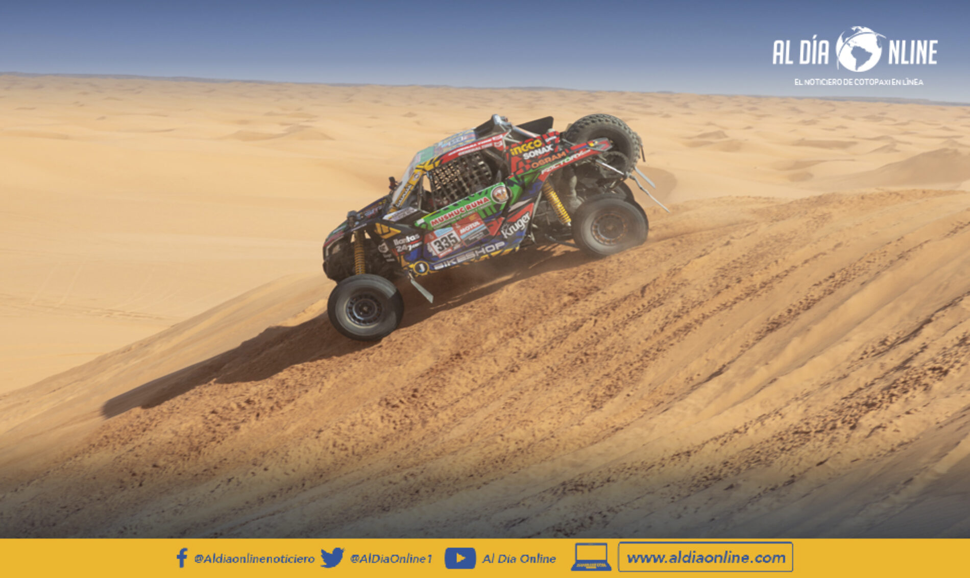 MUSHUC RUNA IMPARABLE JUNTO A SEBASTIÁN GUAYASAMÍN EN RALLY DAKAR 2022 OCTAVOS EN LA GENERAL