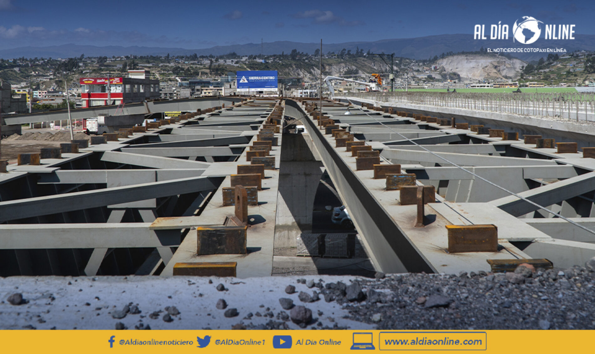 INTERCAMBIADOR NORTE DE LATACUNGA ESTÁ EN SU ETAPA DE CONSTRUCCIÓN FINAL. (AUDIOS)