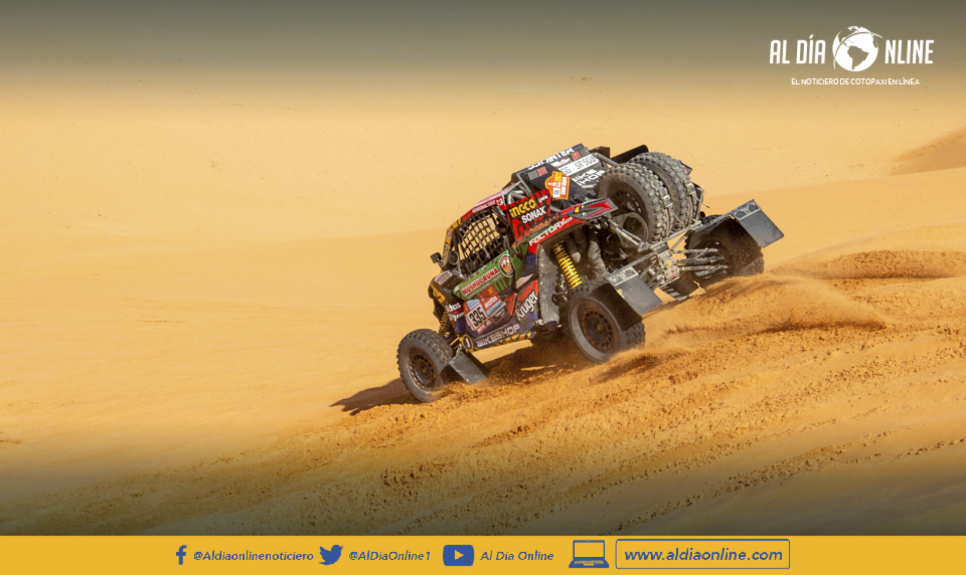 MUSHUC RUNA IMPARABLE JUNTO A SEBASTIÁN GUAYASAMÍN EN RALLY DAKAR 2022 OCTAVOS EN LA GENERAL