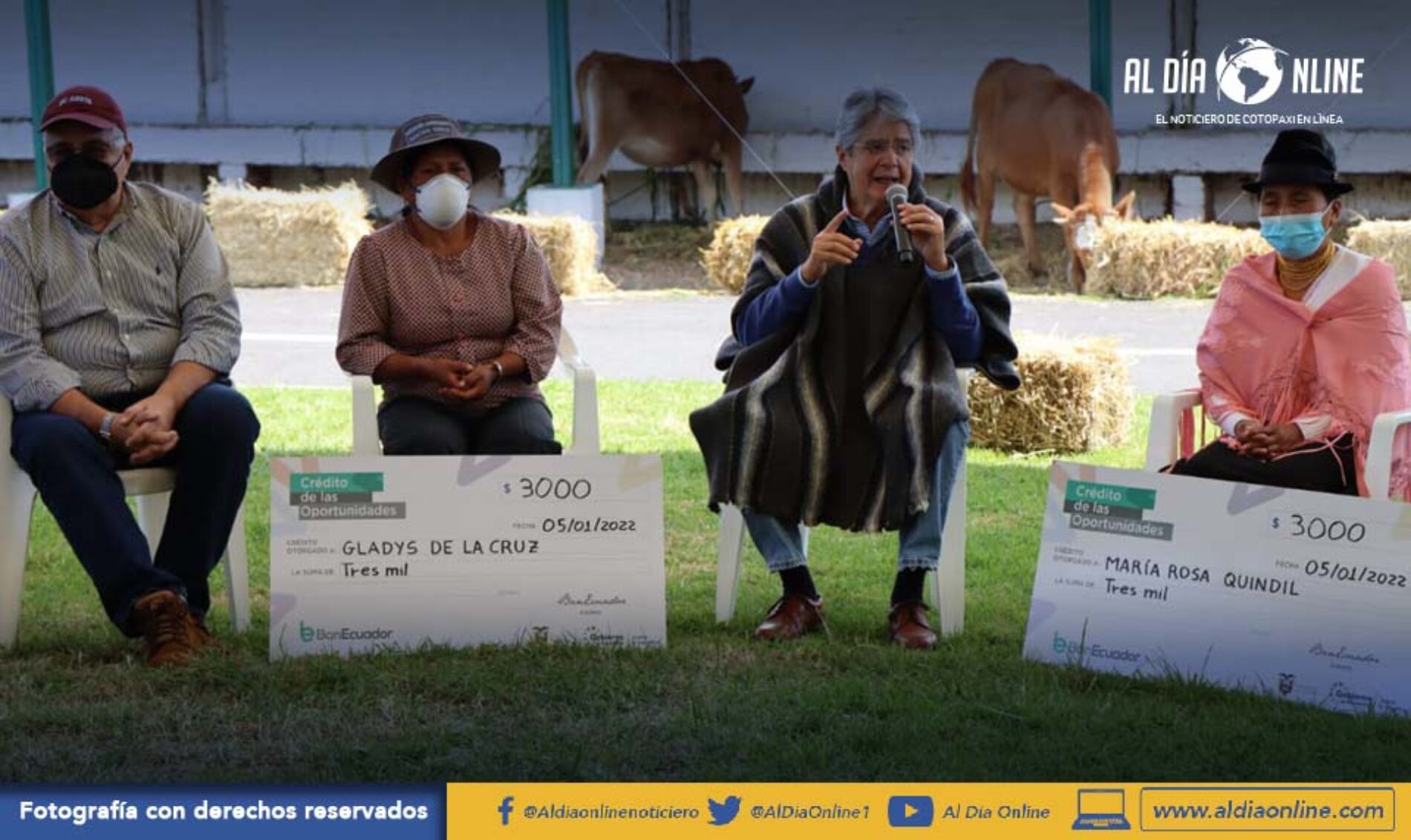 MUJERES AGRICULTORAS DE COTOPAXI SON LAS PRIMERAS BENEFICIADAS CON CRÉDITOS AL 1%