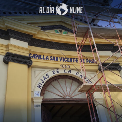 MUNICIPIO DE LATACUNGA INICIÓ RESTAURACIÓN DE CAPILLA SAN VICENTE DE PAÚL.(VIDEOS)