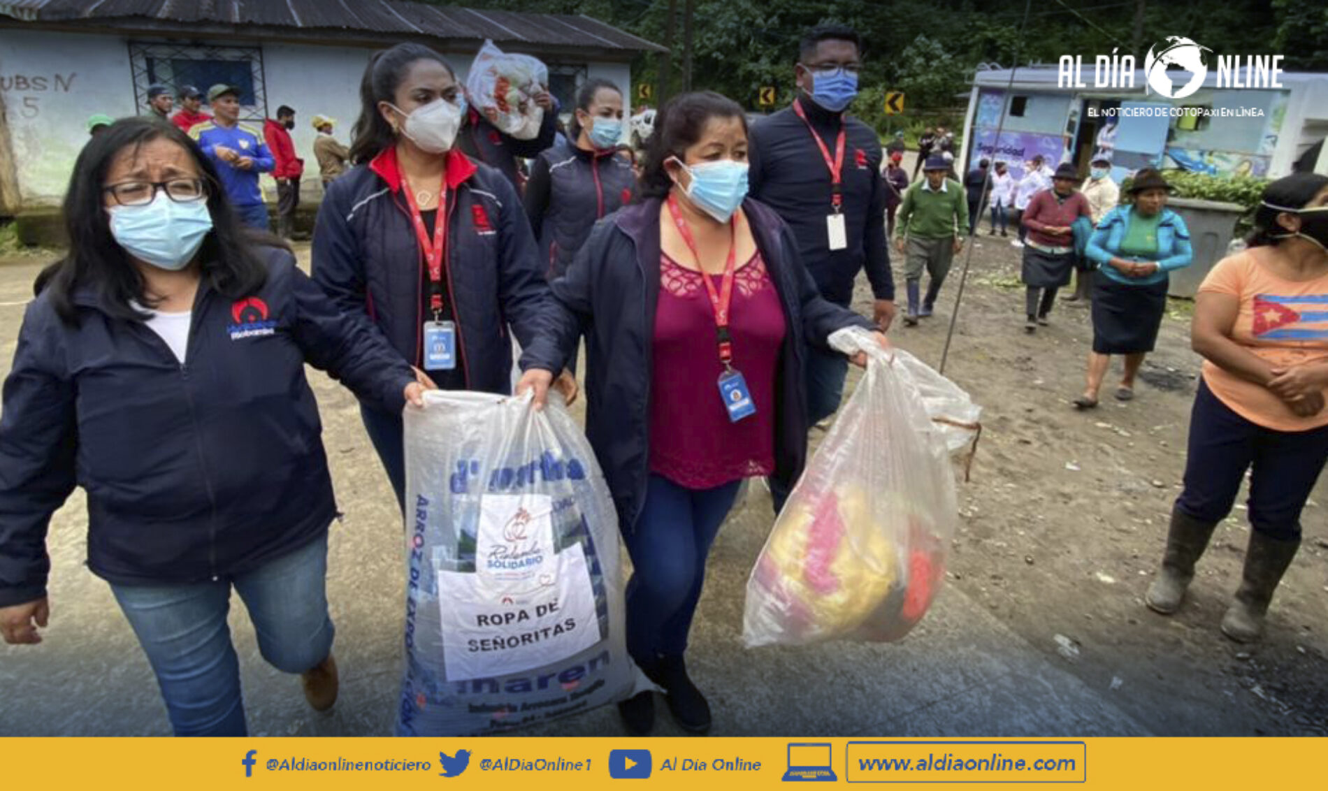 MUNICIPIO DE RIOBAMBA LLEGA CON AYUDA AL SUBTRÓPICO DE COTOPAXI POR GESTIÓN DE CONCEJAL CHUGCHILÁN