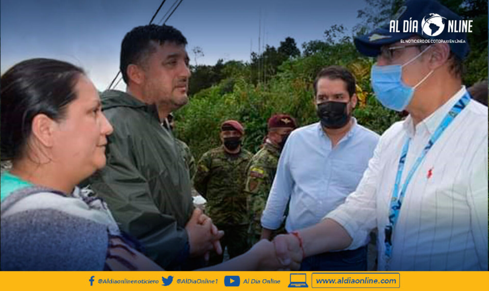 AUTORIDADES VISITARON LOS SECTORES AFECTADOS POR LA EMERGENCIA INVERNAL EN EL SUB TRÓPICO DE COTOPAXI.