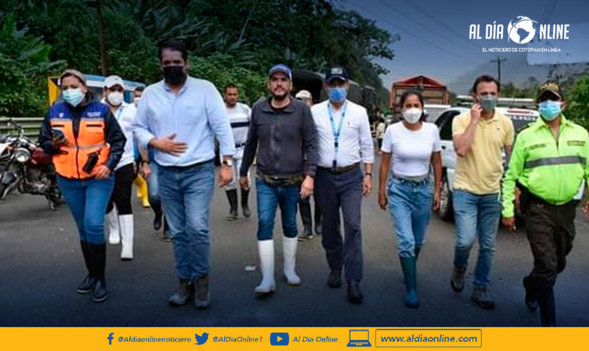 AUTORIDADES VISITARON LOS SECTORES AFECTADOS POR LA EMERGENCIA INVERNAL EN EL SUB TRÓPICO DE COTOPAXI.
