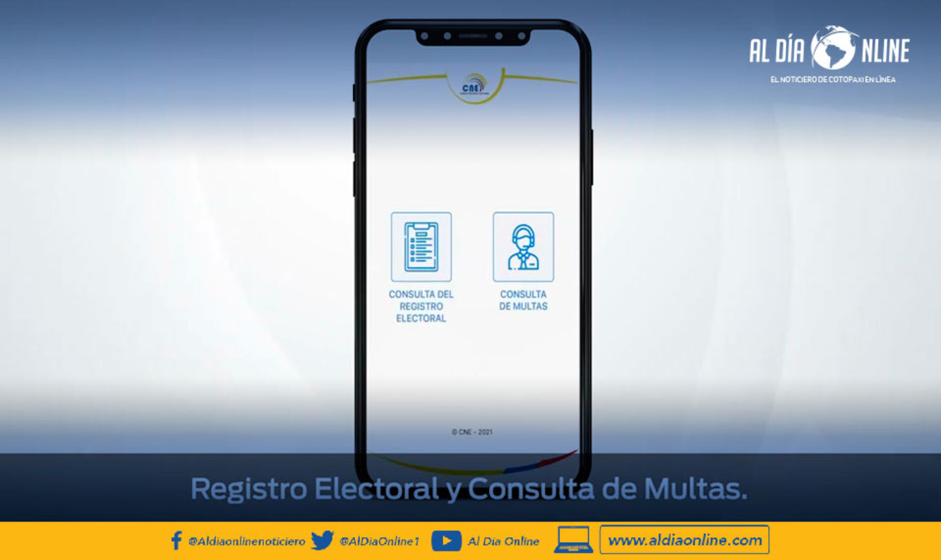 CIUDADANÍA PUEDE CONSULTAR MULTAS ELECTORALES A TRAVÉS DE LA WEB Y LA APLICACIÓN MÓVIL CNE APP