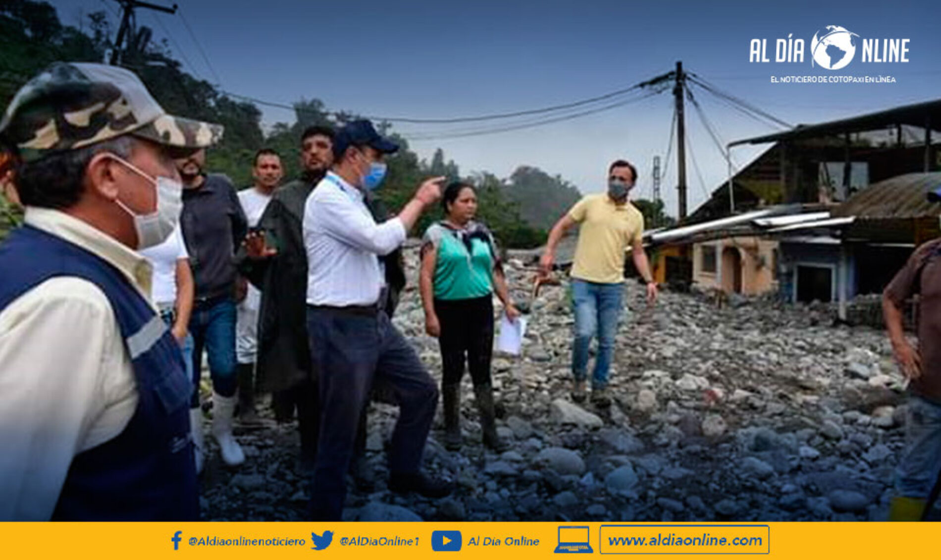 AUTORIDADES VISITARON LOS SECTORES AFECTADOS POR LA EMERGENCIA INVERNAL EN EL SUB TRÓPICO DE COTOPAXI.