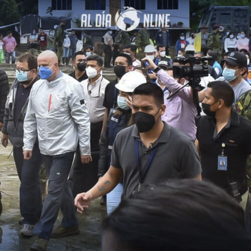 VICEPRESIDENTE DEL ECUADOR ALFREDO BORRERO RECORRIÓ  ZONAS AFECTADAS POR LLUVIAS EN COTOPAXI