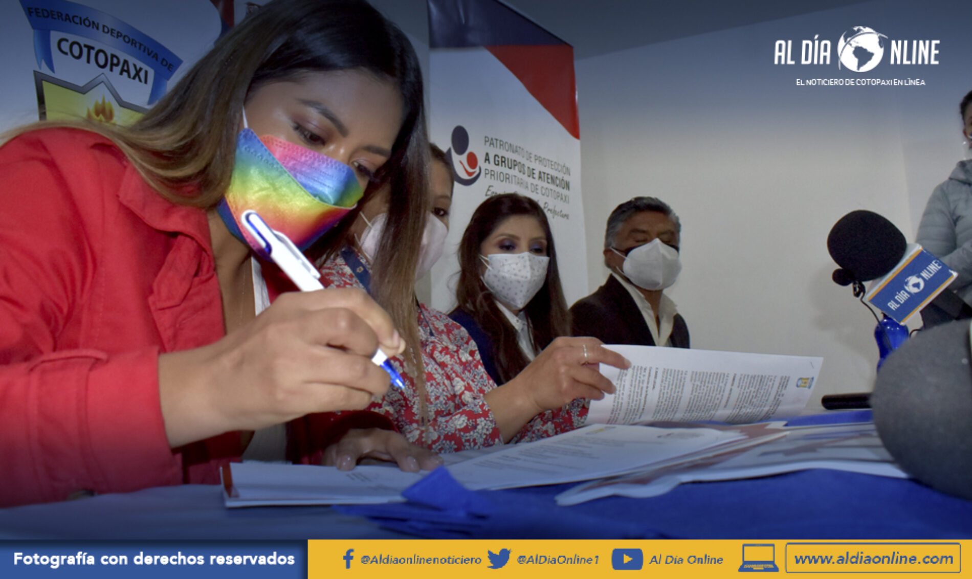 PATRONATO PROVINCIAL DE COTOPAXI FIRMA CONVENIO PARA BENEFICIO DEL DEPORTE FEDERATIVO (VIDEO)