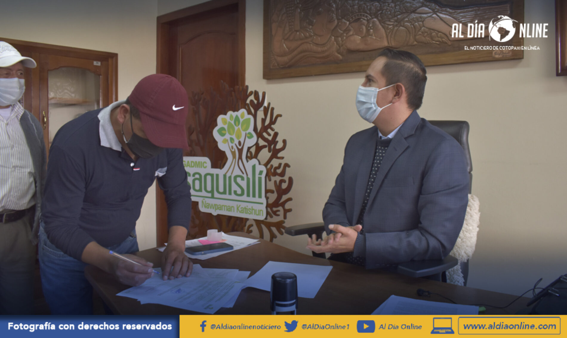 BARRIO CHANTILÍN CHICO EN SAQUISILÍ FIRMAN CONVENIO PARA CONTAR CON SERVICIO DE AGUA POTABLE (VIDEO)