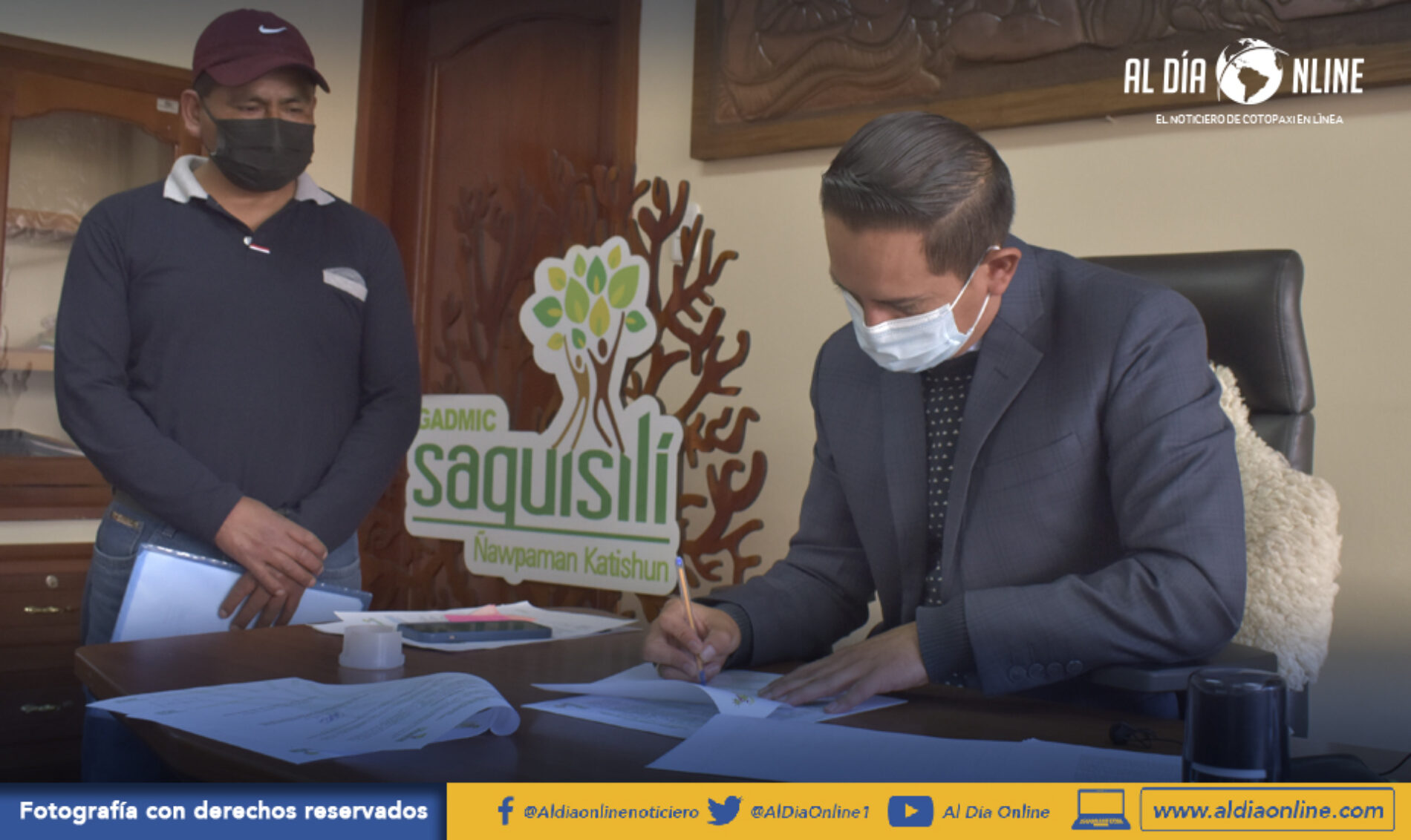 BARRIO CHANTILÍN CHICO EN SAQUISILÍ FIRMAN CONVENIO PARA CONTAR CON SERVICIO DE AGUA POTABLE (VIDEO)