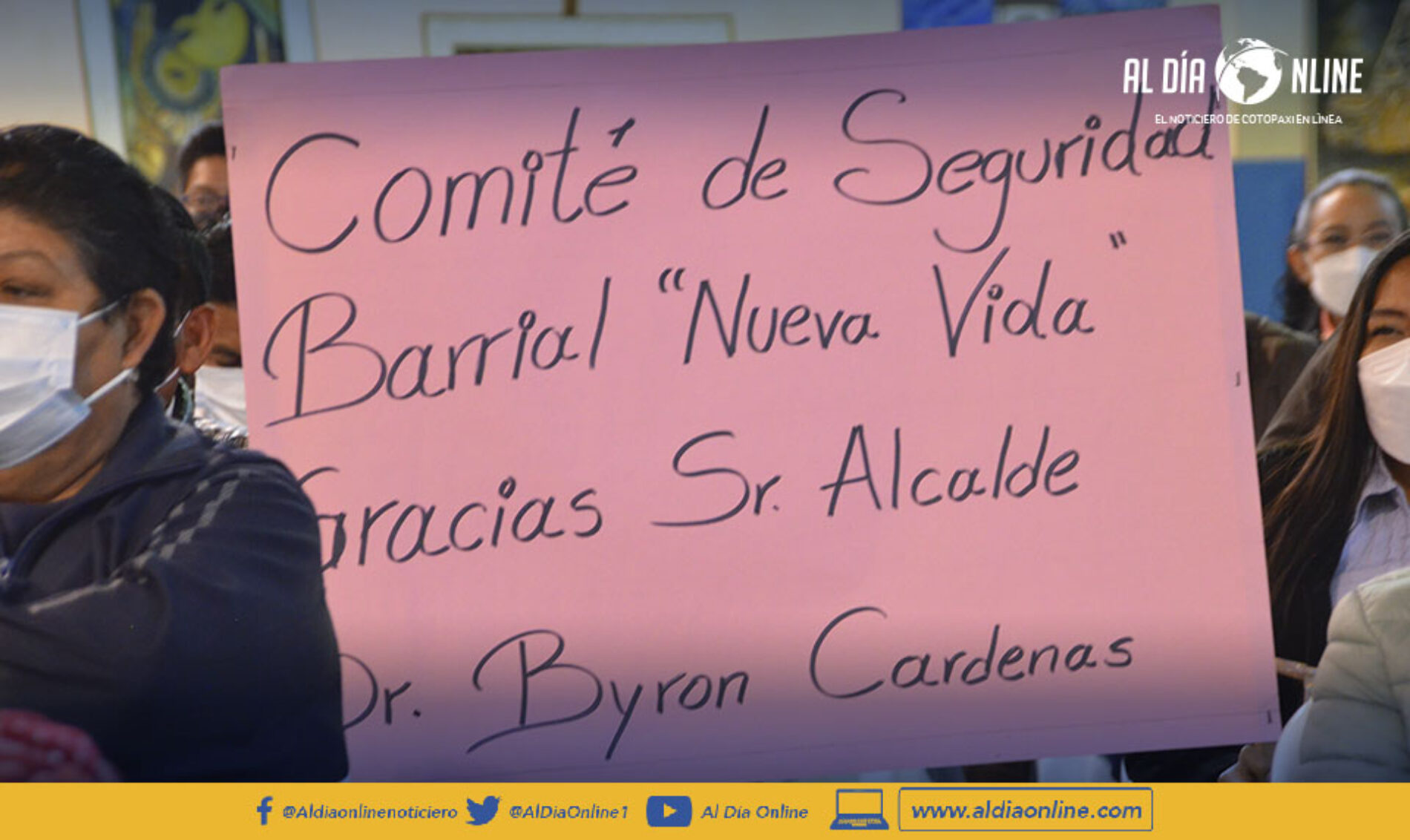 GAD. LATACUNGA ENTREGA 20  ALARMAS COMUNITARIAS A BARRIOS COMO PARTE DEL PLAN “MAS CERCA DE TI”,  CON PRESUPUESTO DE 1 MILLÓN 609 MIL DÓLARES.