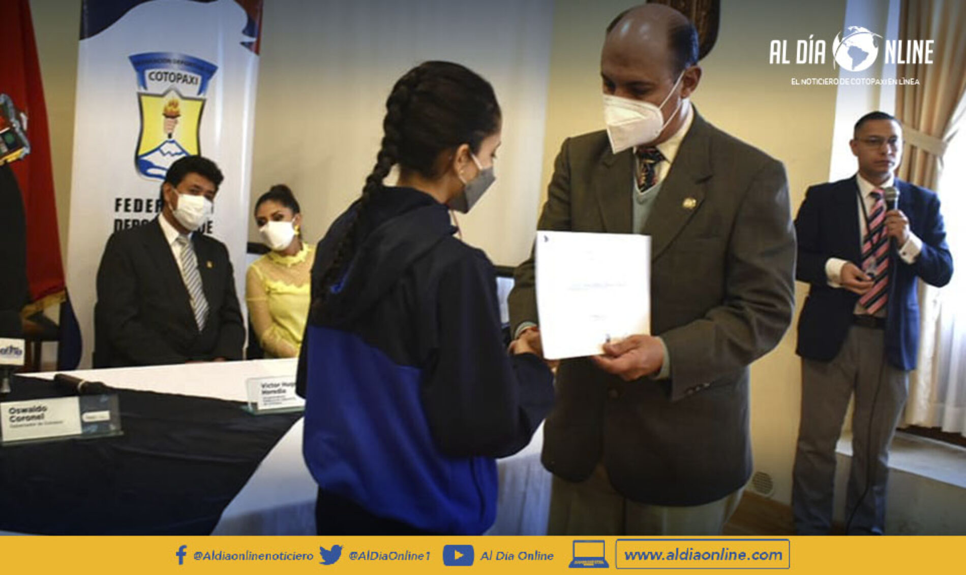 AUTORIDADES REALIZARON RECONOCIMIENTO A DEPORTISTAS COTOPAXENSES POR DESTACADA PARTICIPACIÓN