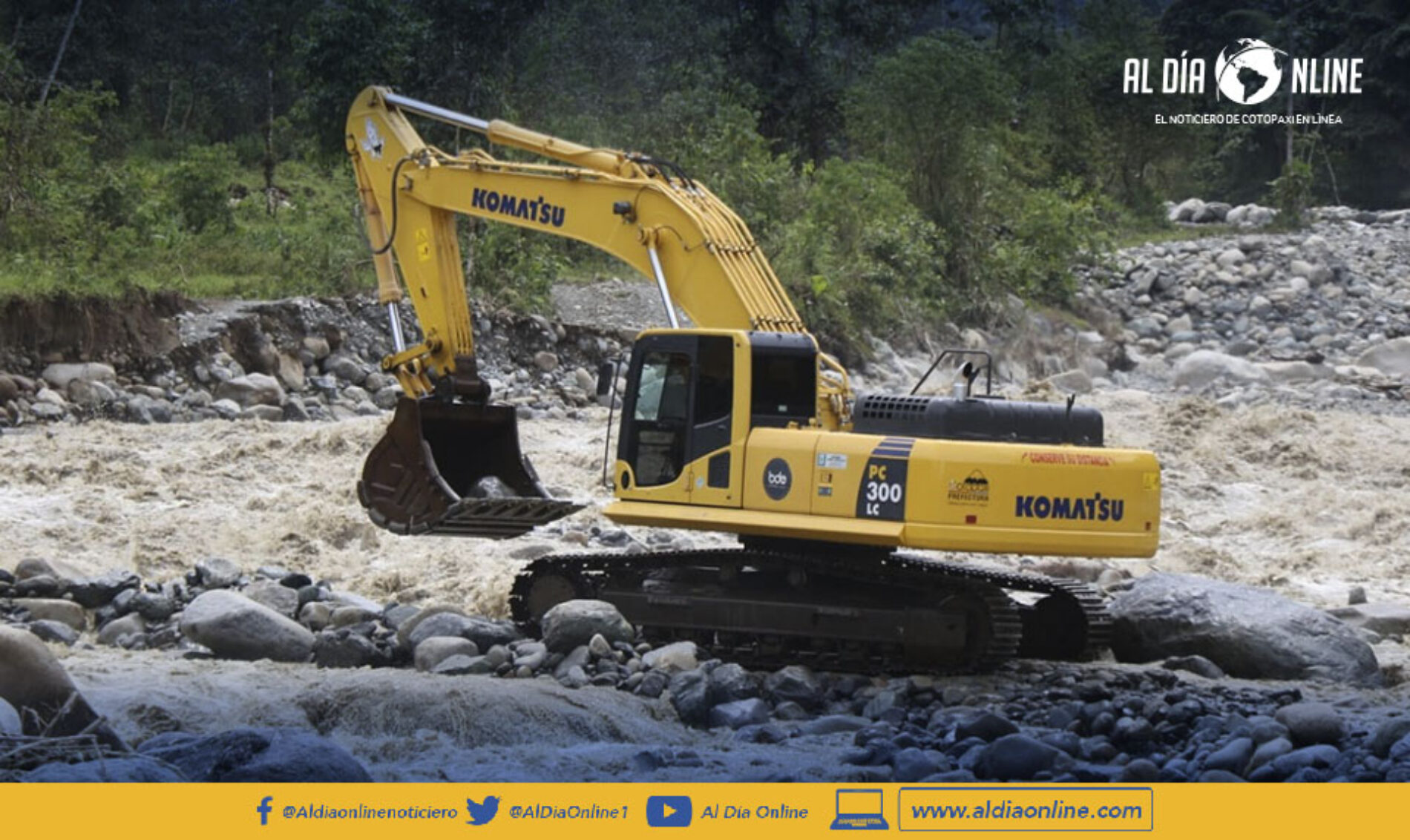 PREFECTURA DE COTOPAXI REALIZA TRABAJOS DE MANTENIMIENTO VIAL EN EL SUBTRÓPICO DE LA PROVINCIA, POR TEMPORADA INVERNAL. (VIDEO)