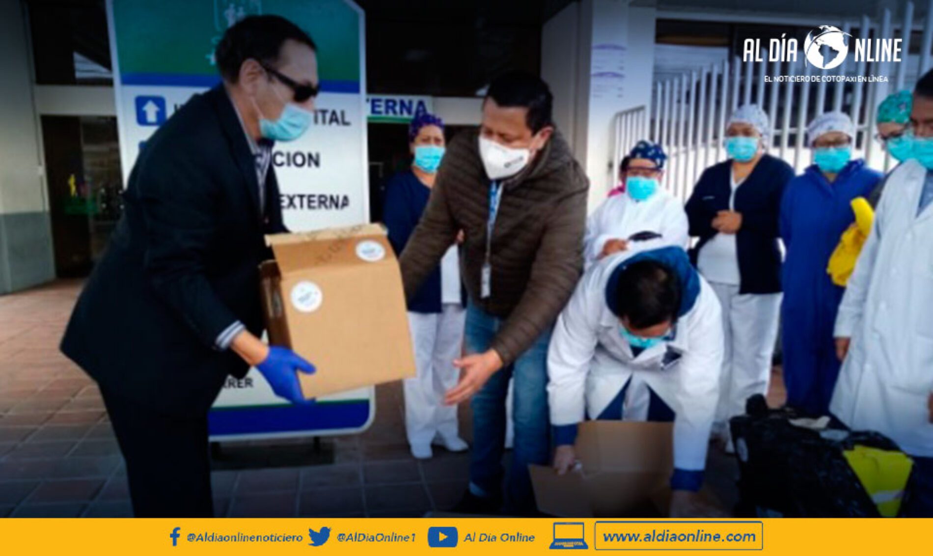 IESS LATACUNGA RECIBIÓ DONACIÓN DE INSUMOS DE LABORATORIO POR PARTE DE LA EMPRESA PRIVADA.