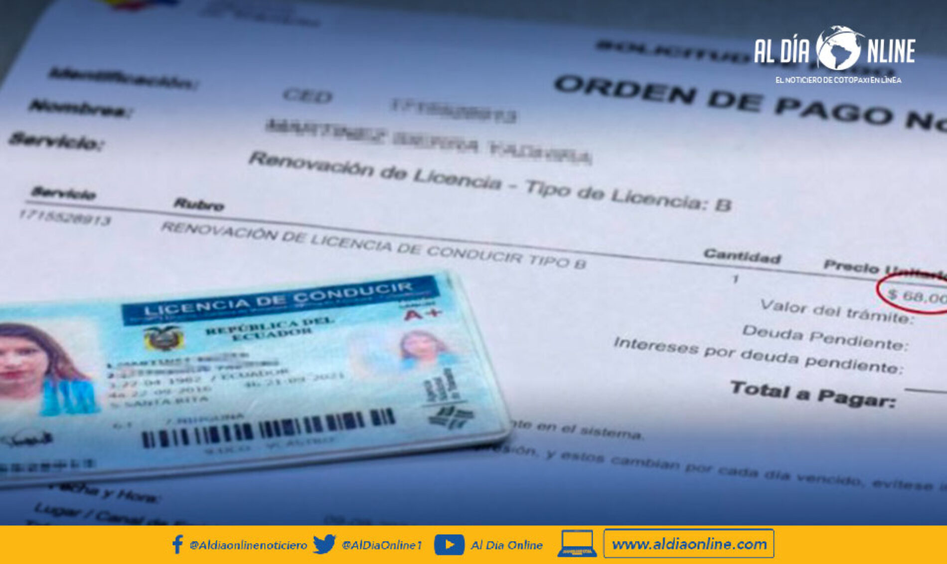 AGENCIA NACIONAL DE TRÁNSITO EXTIENDE PLAZO DE VIGENCIA DE LICENCIAS CADUCADAS