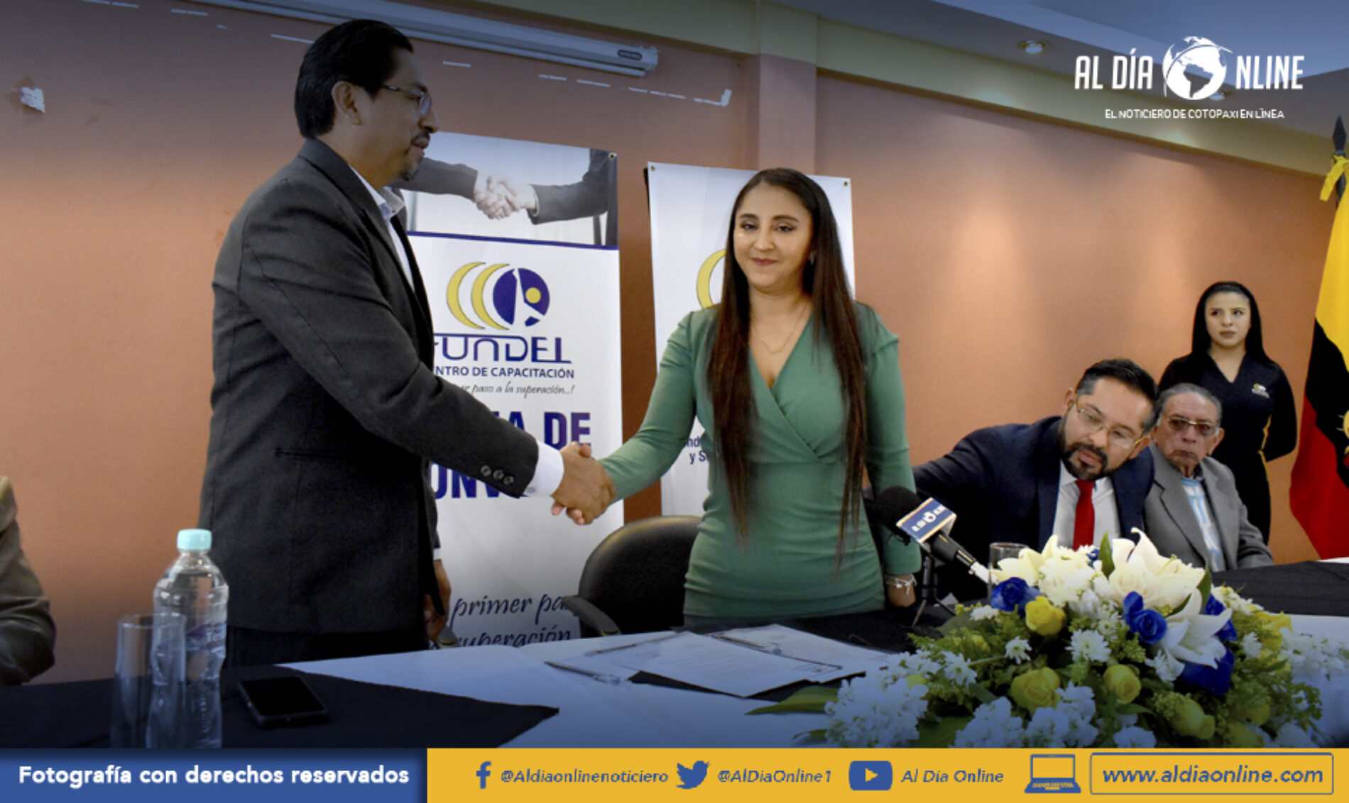 FUNDEL Y COLEGIO DE CONTADORES DE COTOPAXI FIRMARON CONVENIO Y ANUNCIA PRIMER SEMINARIO (VIDEOS)