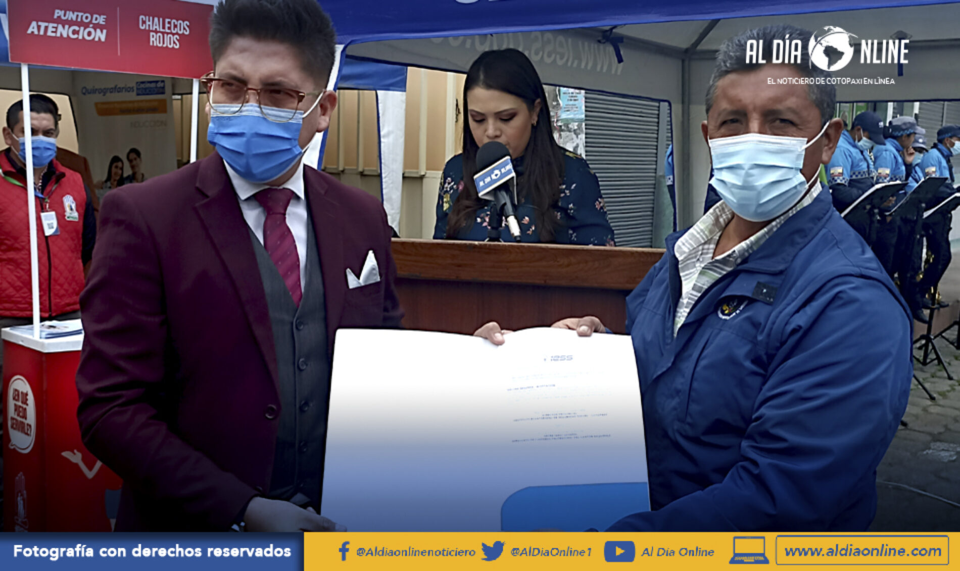 SINDICATO DE CHOFERES DE SAQUISILÍ Y DIRECTOR DE IESS COTOPAXI FIRMARON CONVENIO INTERINSTITUCIONAL (VIDEO)