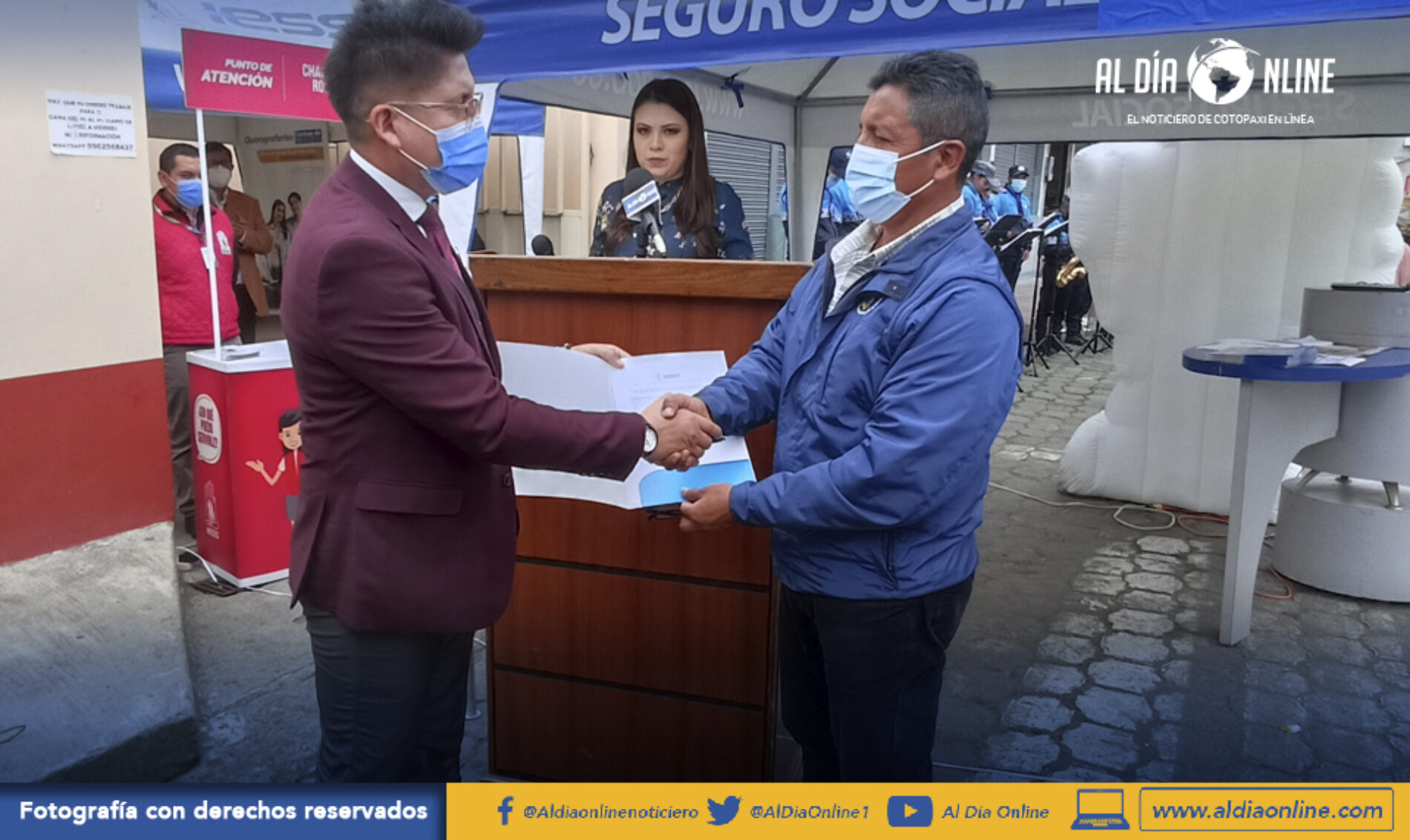 SINDICATO DE CHOFERES DE SAQUISILÍ Y DIRECTOR DE IESS COTOPAXI FIRMARON CONVENIO INTERINSTITUCIONAL (VIDEO)