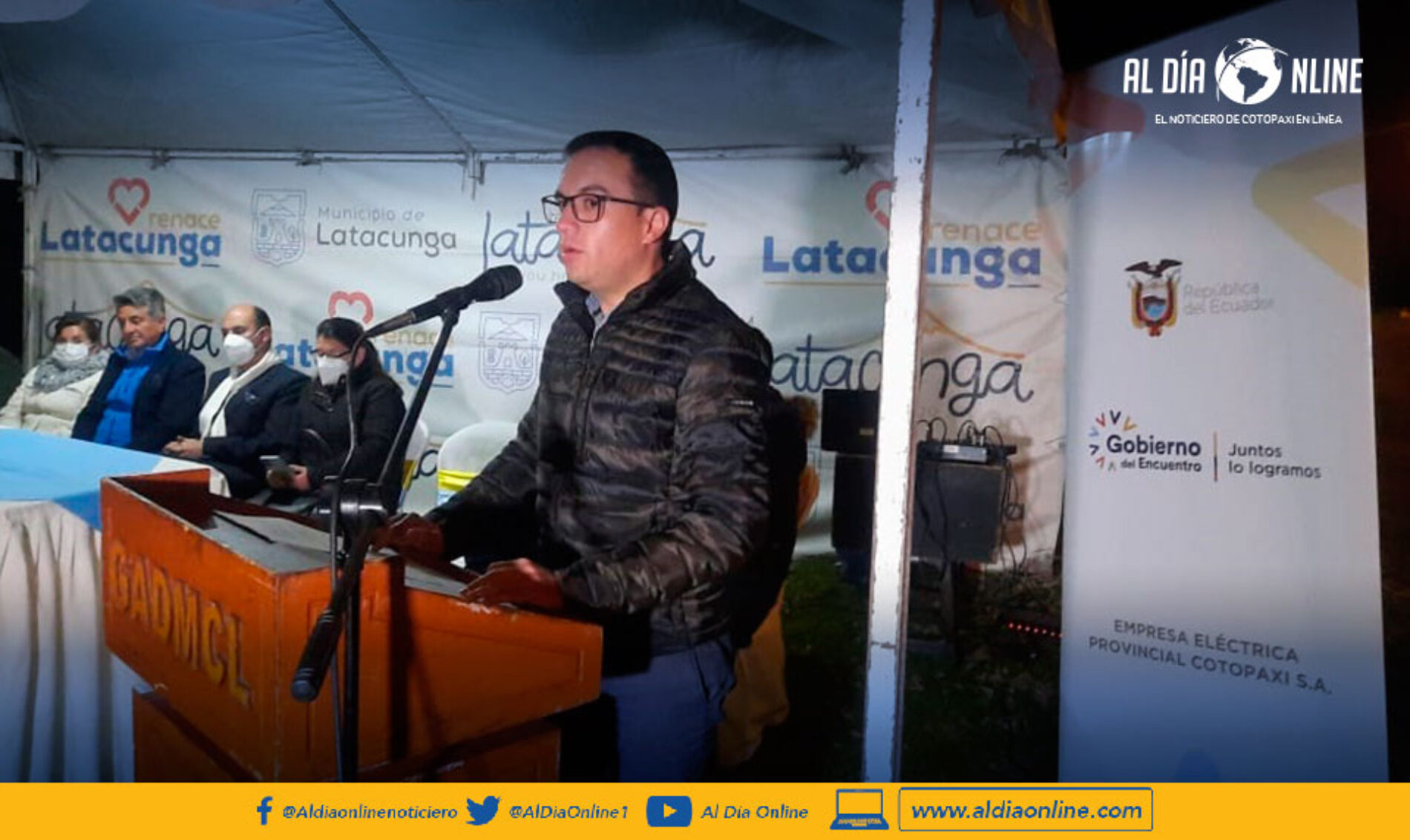 ELEPCO S.A. INAUGURA ALUMBRADO PÚBLICO EN LA PARROQUIA JOSEGUANGO BAJO.