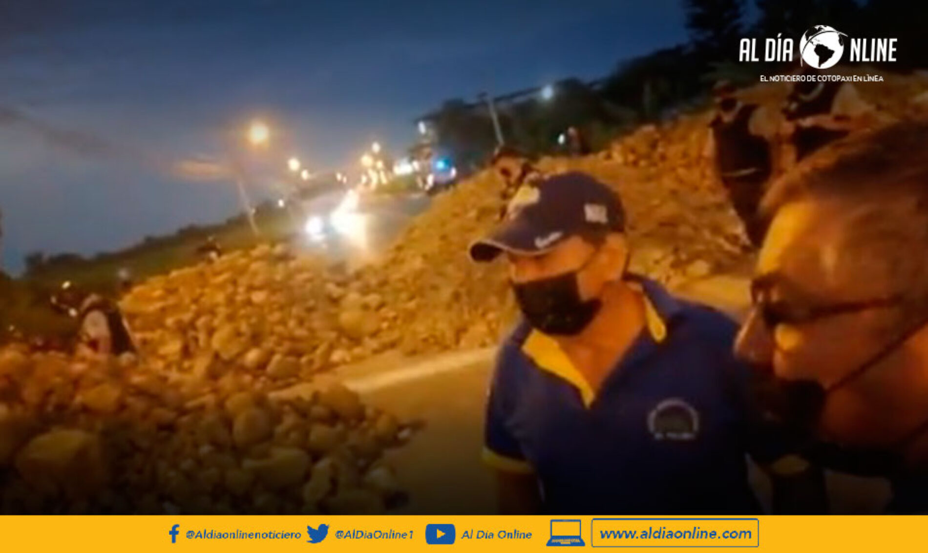 VARIAS VÍAS PRINCIPALES DE LAS PROVINCIAS BANANERAS DEL PAÍS AMANECIERON BLOQUEADAS.