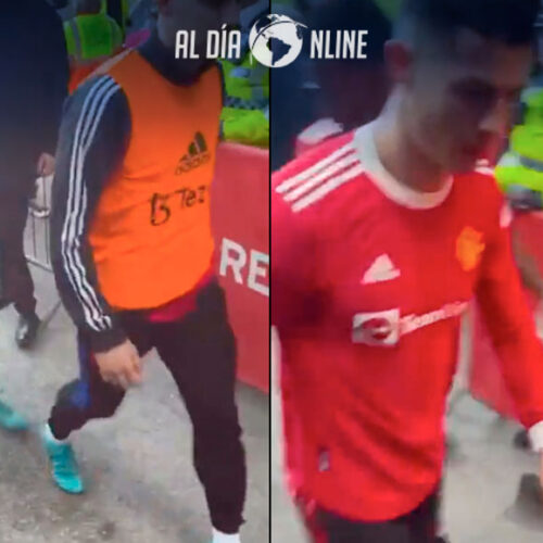 CRISTIANO RONALDO TIRA EL CELULAR DE UN HINCHA DEL EVENTO TRAS PERDER EL PARTIDO.