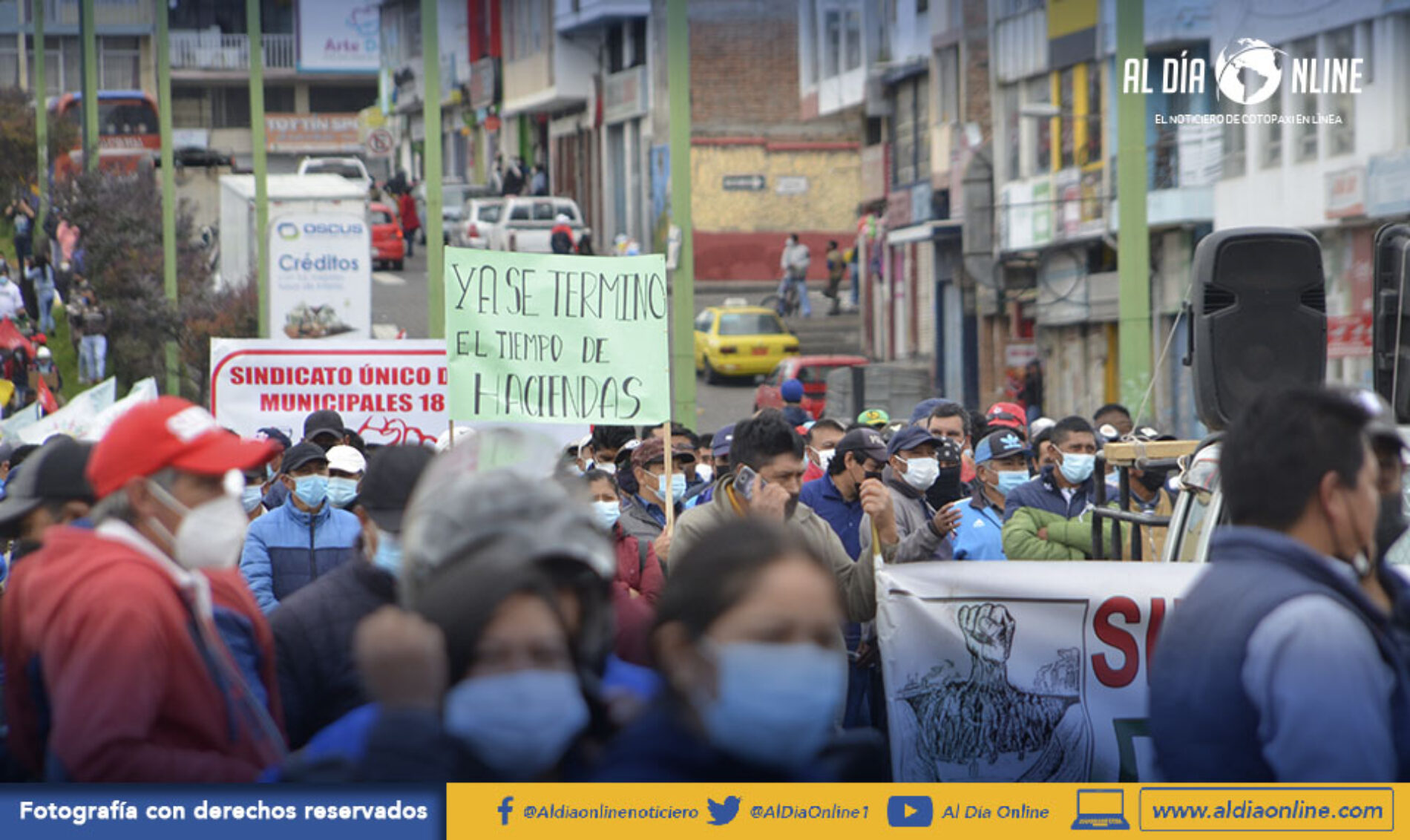 MAYO INICIÓ CON MOVILIZACIONES, 1000 PERSONAS FUERON PARTÍCIPES EN LATACUNGA. (VIDEO)
