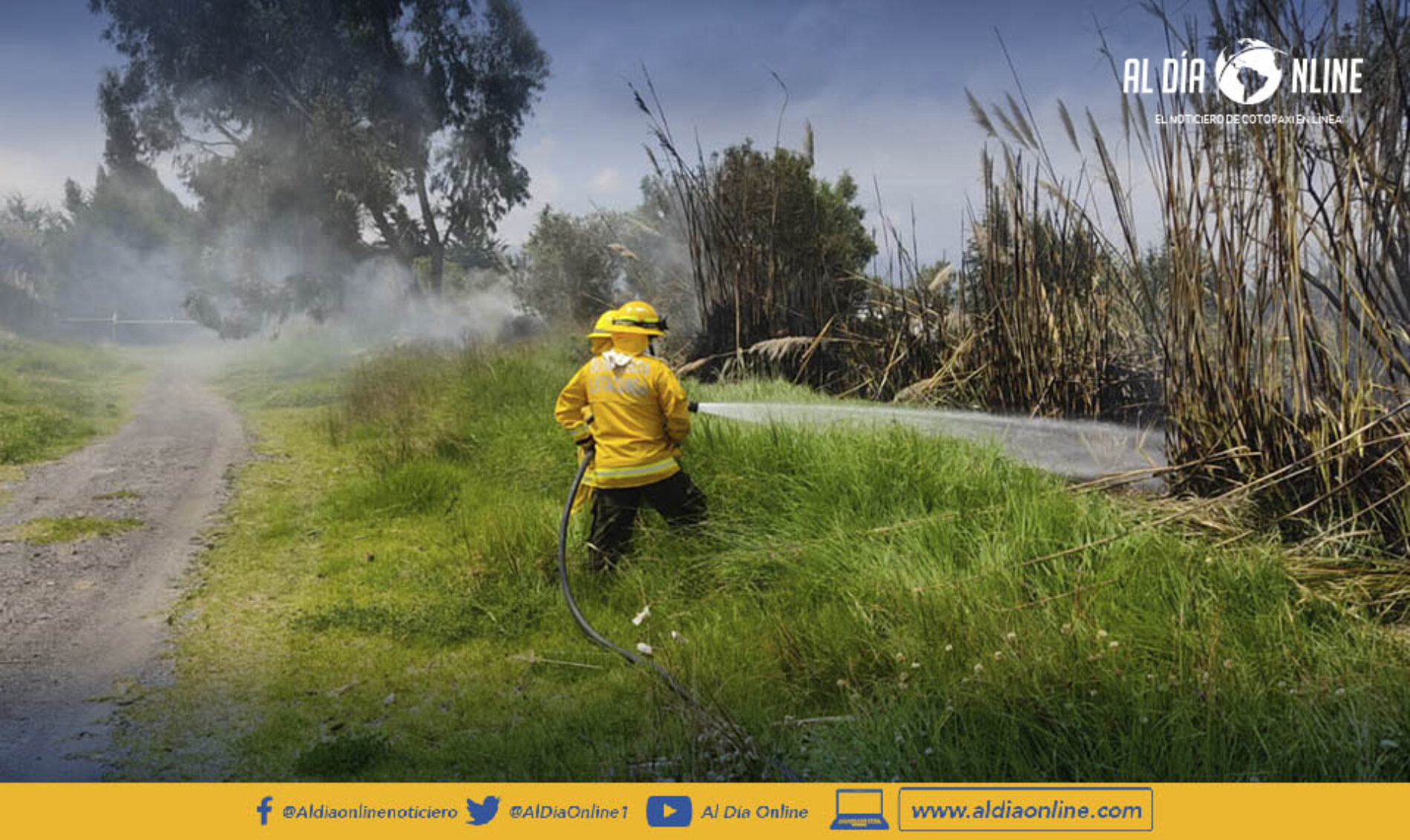 CUERPO DE BOMBEROS LATACUNGA COMENTA QUE SOBRECARGA ELÉCTRICA POSIBLE CAUSA DEL INCENDIO. (VIDEO)