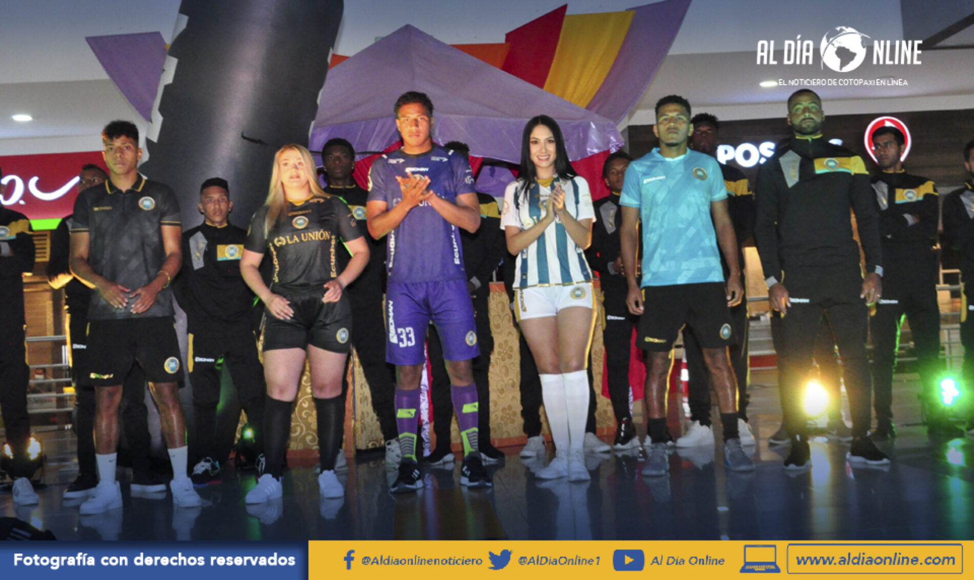 LA UNIÓN HIZO PRESENTACIÓN DE PLANTILLA DE JUGADORES Y SALÍO A TULCÁN PARA LA COPA ECUADOR (VIDEO)