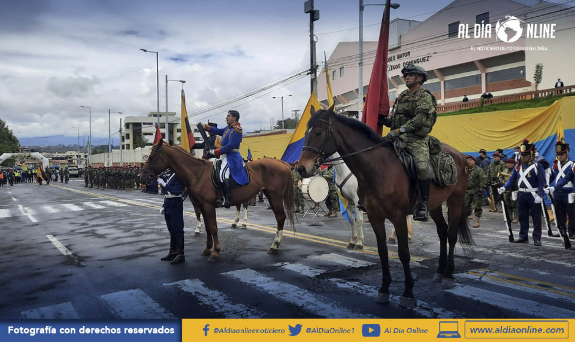 LATACUNGA RECIBIÓ CABALGATA LIBERTARIA POR EL BICENTENARIO DEL 24 DE MAYO.(VIDEO)