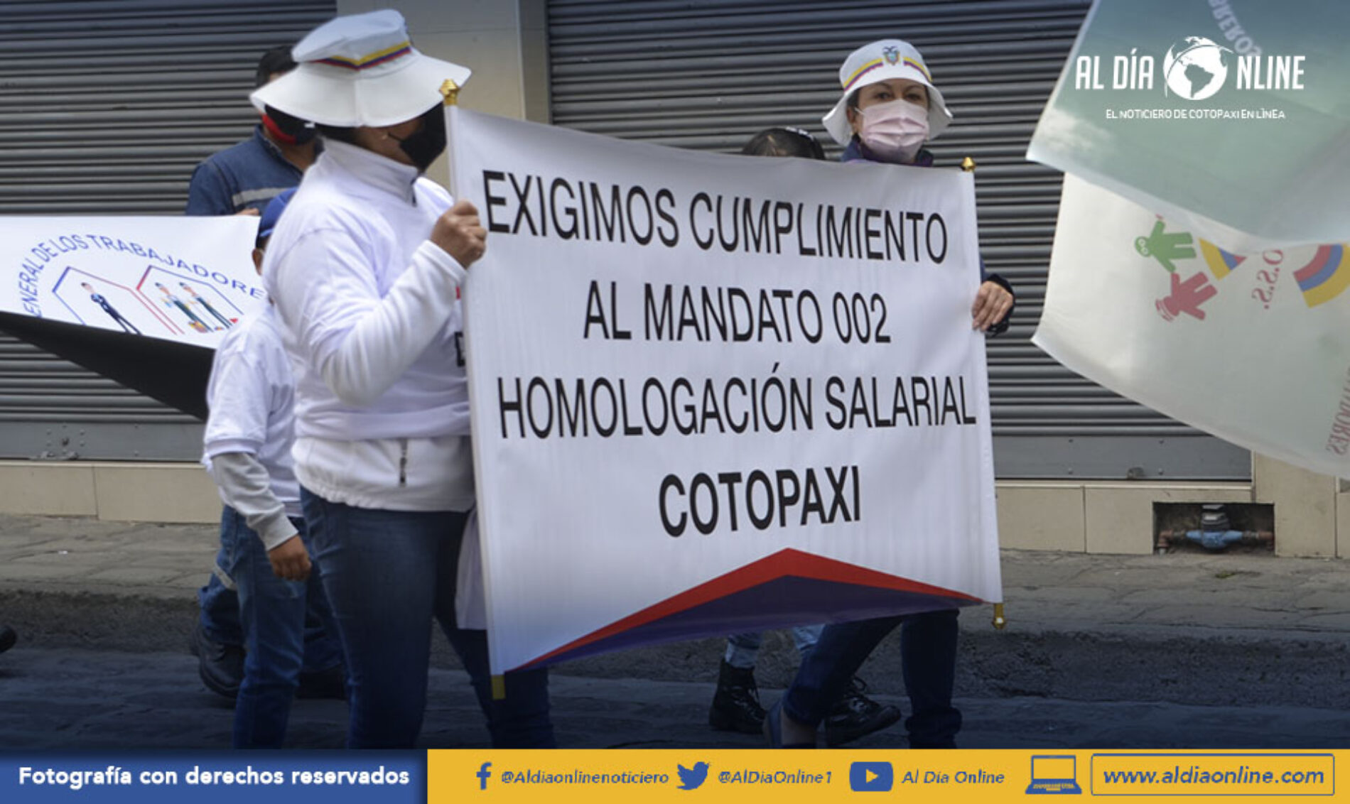 MAYO INICIÓ CON MOVILIZACIONES, 1000 PERSONAS FUERON PARTÍCIPES EN LATACUNGA. (VIDEO)