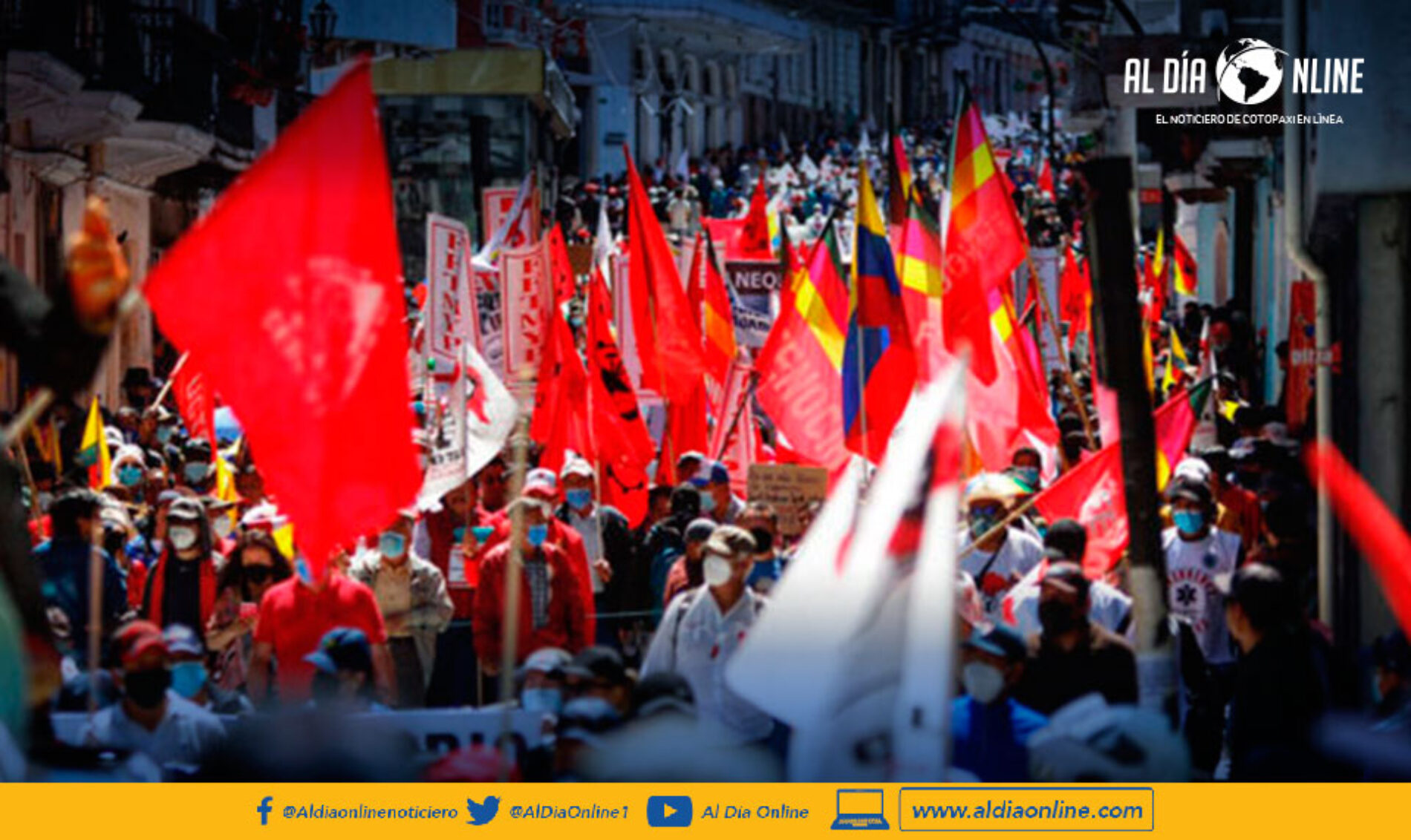 MUERTE CRUZADA O REVOCATORIA DEL MANDATO FUERON LAS IDEAS QUE MARCARON LOS DISCURSOS DE LA MARCHA POR EL DÍA DEL TRABAJO EN QUITO