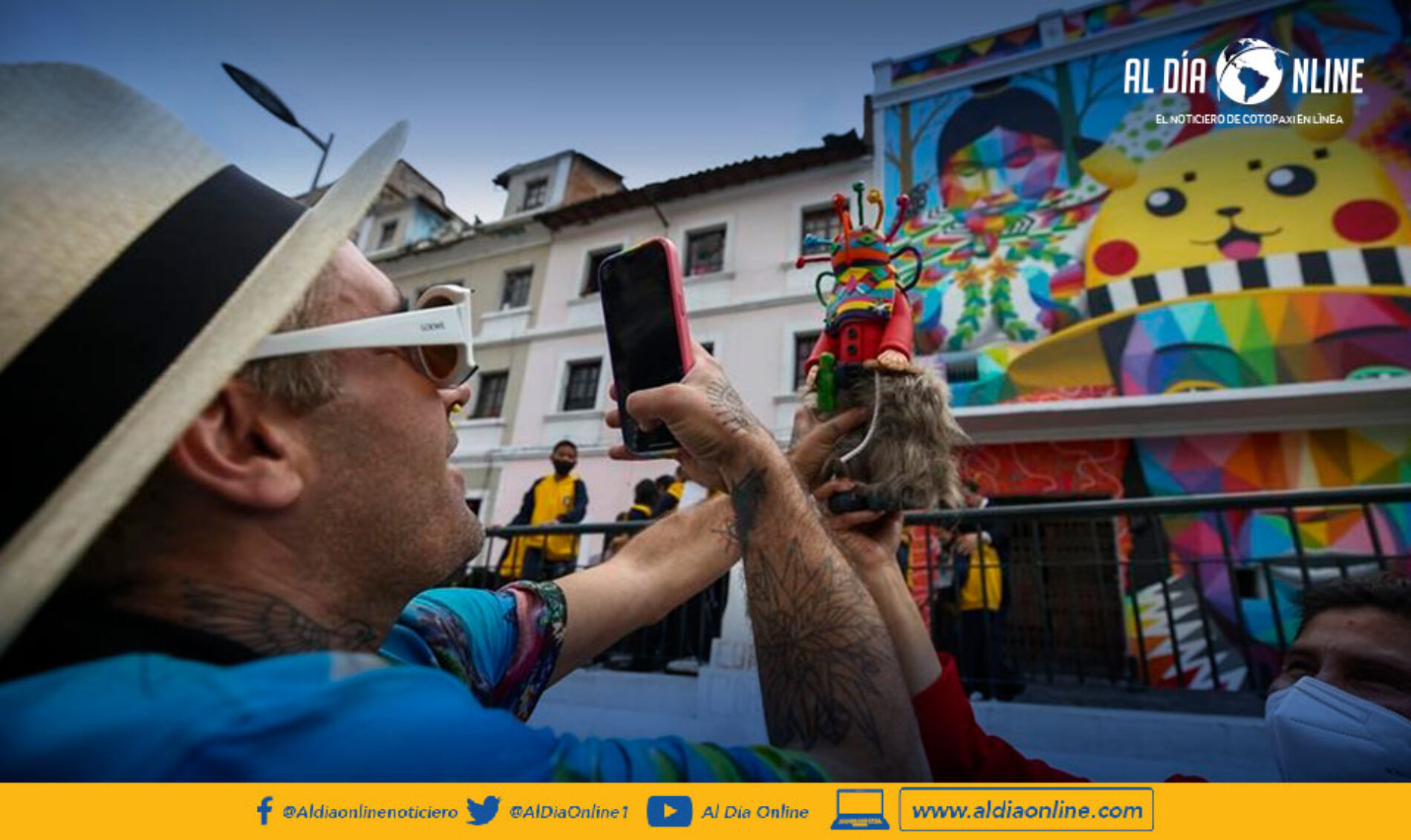 MURAL POR EL BICENTENARIO DE LA BATALLA DE PICHINCHA, QUE LLEVA LA IMAGEN DE PIKACHU, PROVOCÓ CRÍTICAS Y BURLAS.