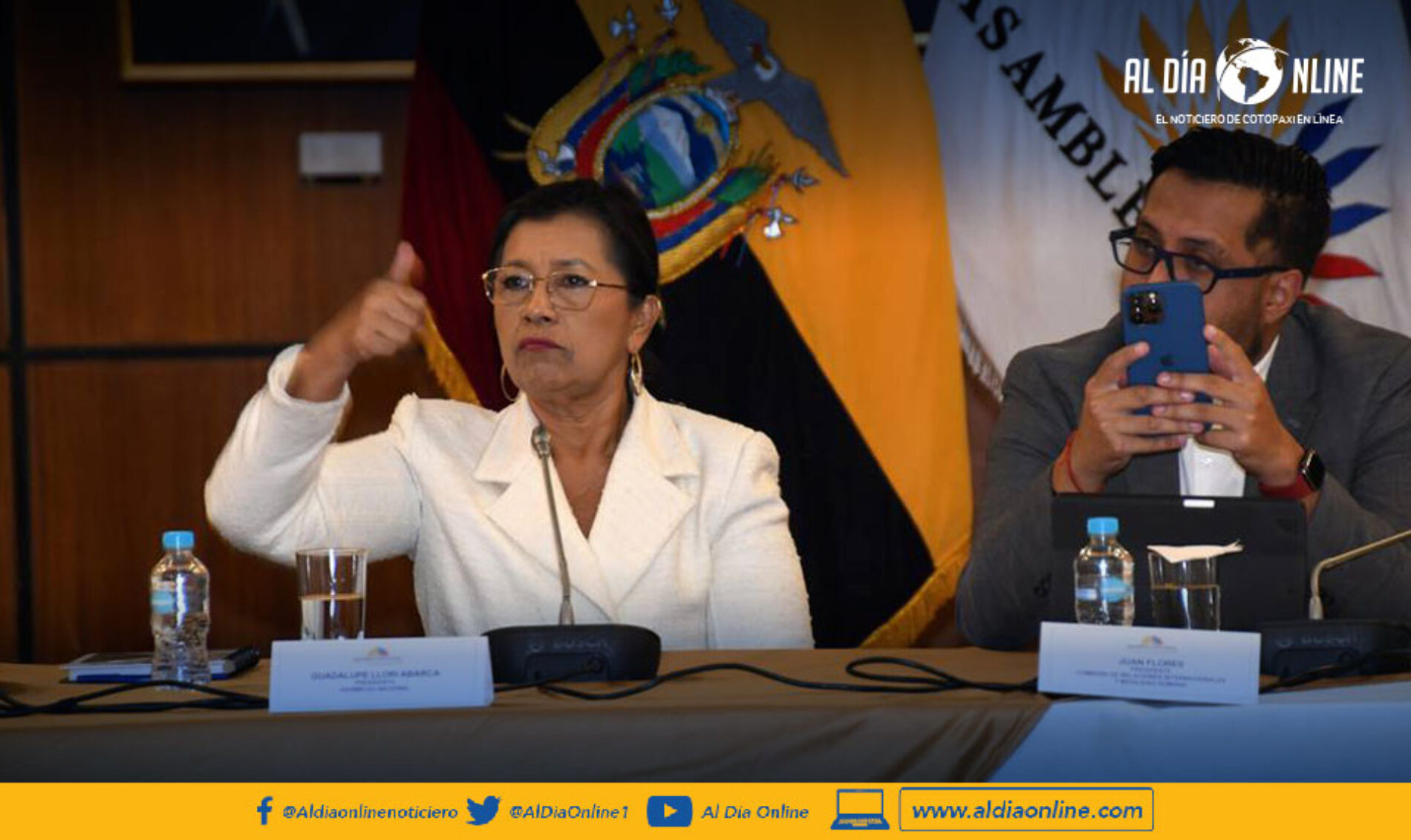 CORTE PROVINCIAL DE PICHINCHA CONOCERÁ ACCIÓN DE PROTECCIÓN PRESENTADA POR GUADALUPE LLORI EN CONTRA DE MIEMBROS DEL CAL.