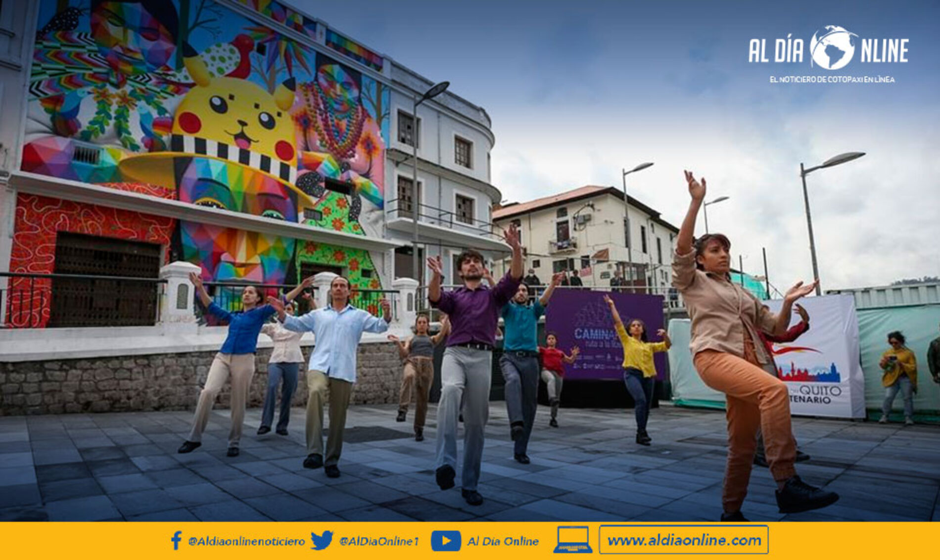 MURAL POR EL BICENTENARIO DE LA BATALLA DE PICHINCHA, QUE LLEVA LA IMAGEN DE PIKACHU, PROVOCÓ CRÍTICAS Y BURLAS.