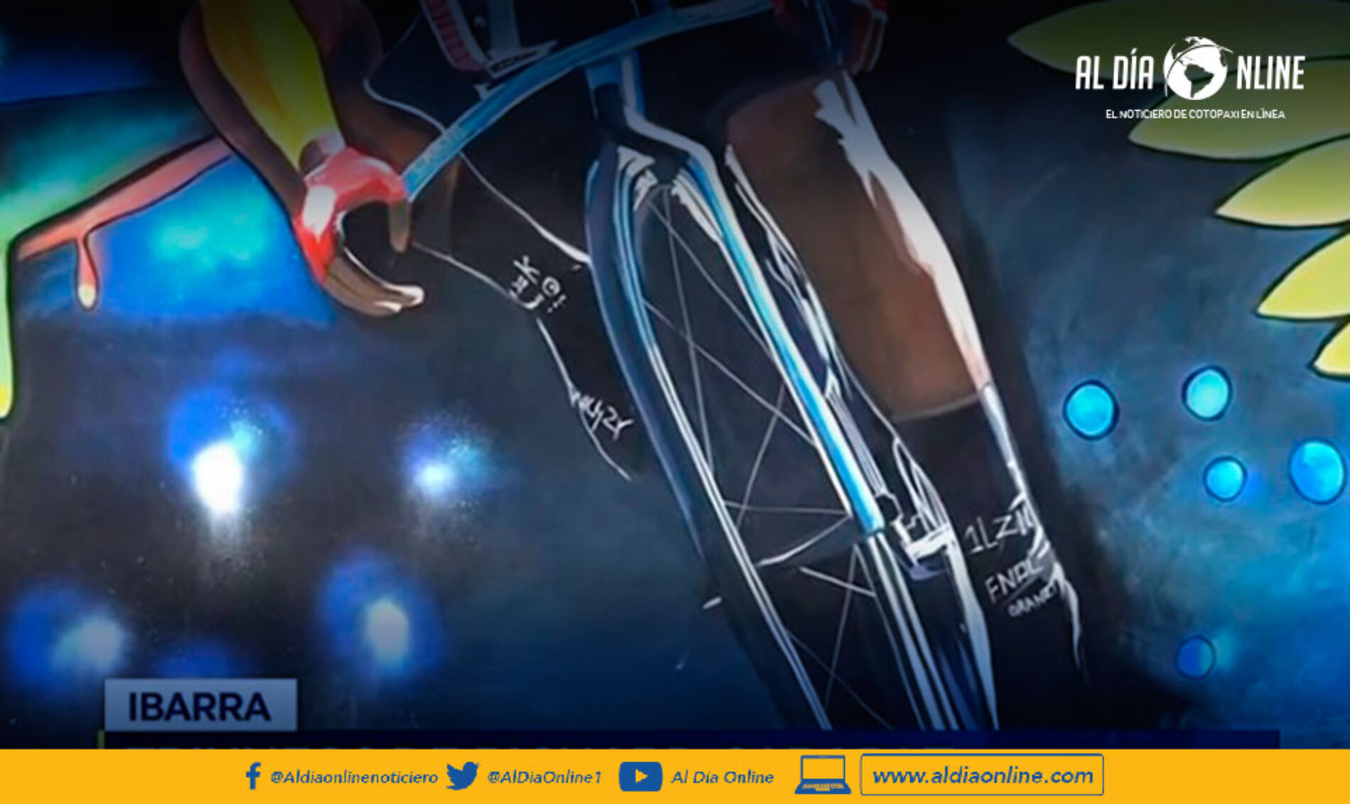 LOS ÉXITOS DE RICHARD CARAPAZ INSPIRAN MURALES QUE SON ATRACTIVOS TURÍSTICOS EN IBARRA