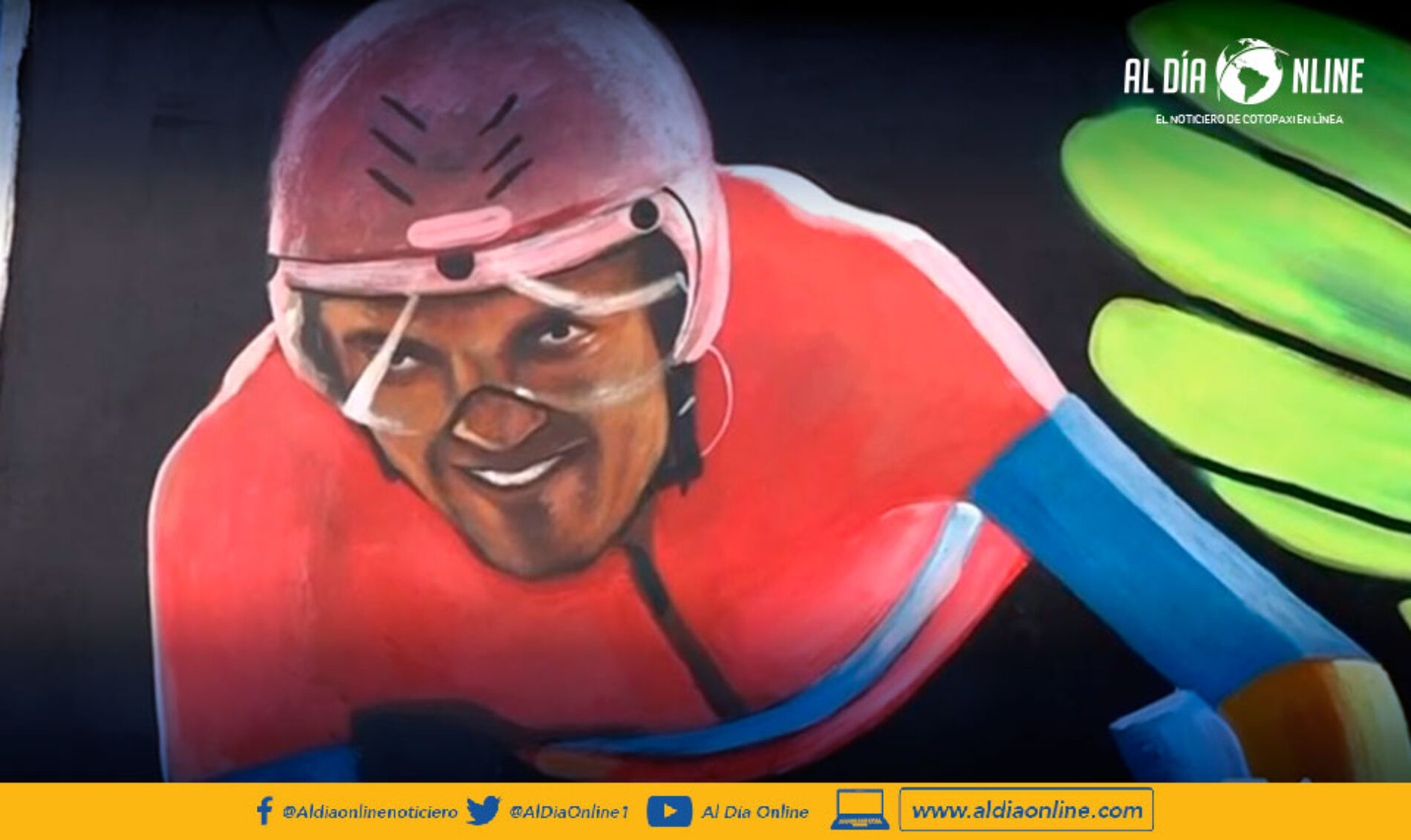 LOS ÉXITOS DE RICHARD CARAPAZ INSPIRAN MURALES QUE SON ATRACTIVOS TURÍSTICOS EN IBARRA