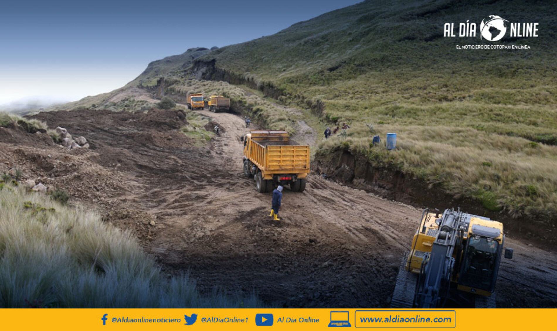 PREFECTURA DE COTOPAXI REALIZA MANTENIMIENTO DE VÍAS ALTERNAS PARA ENLAZAR COMUNIDADES.(AUDIOS)