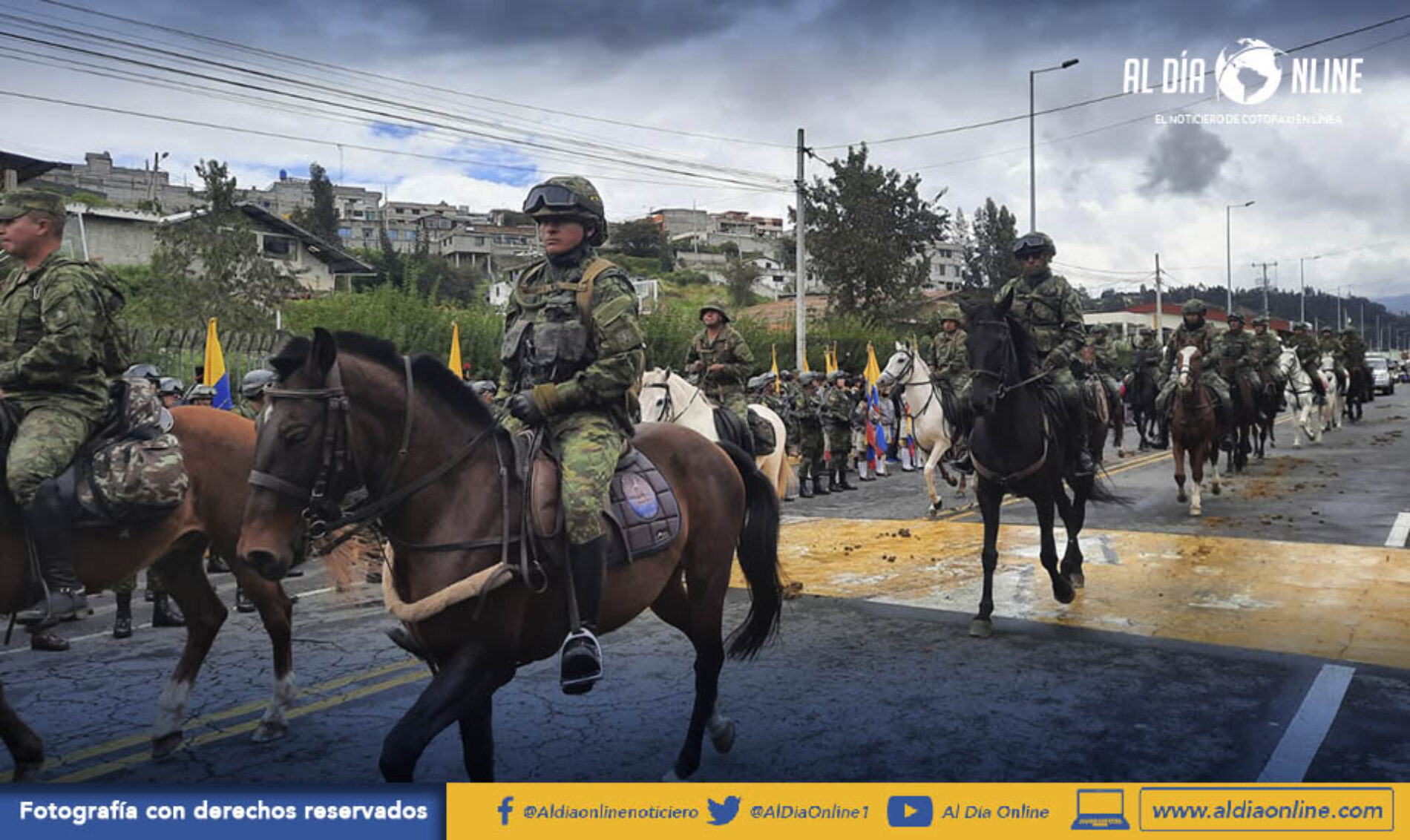 LATACUNGA RECIBIÓ CABALGATA LIBERTARIA POR EL BICENTENARIO DEL 24 DE MAYO.(VIDEO)