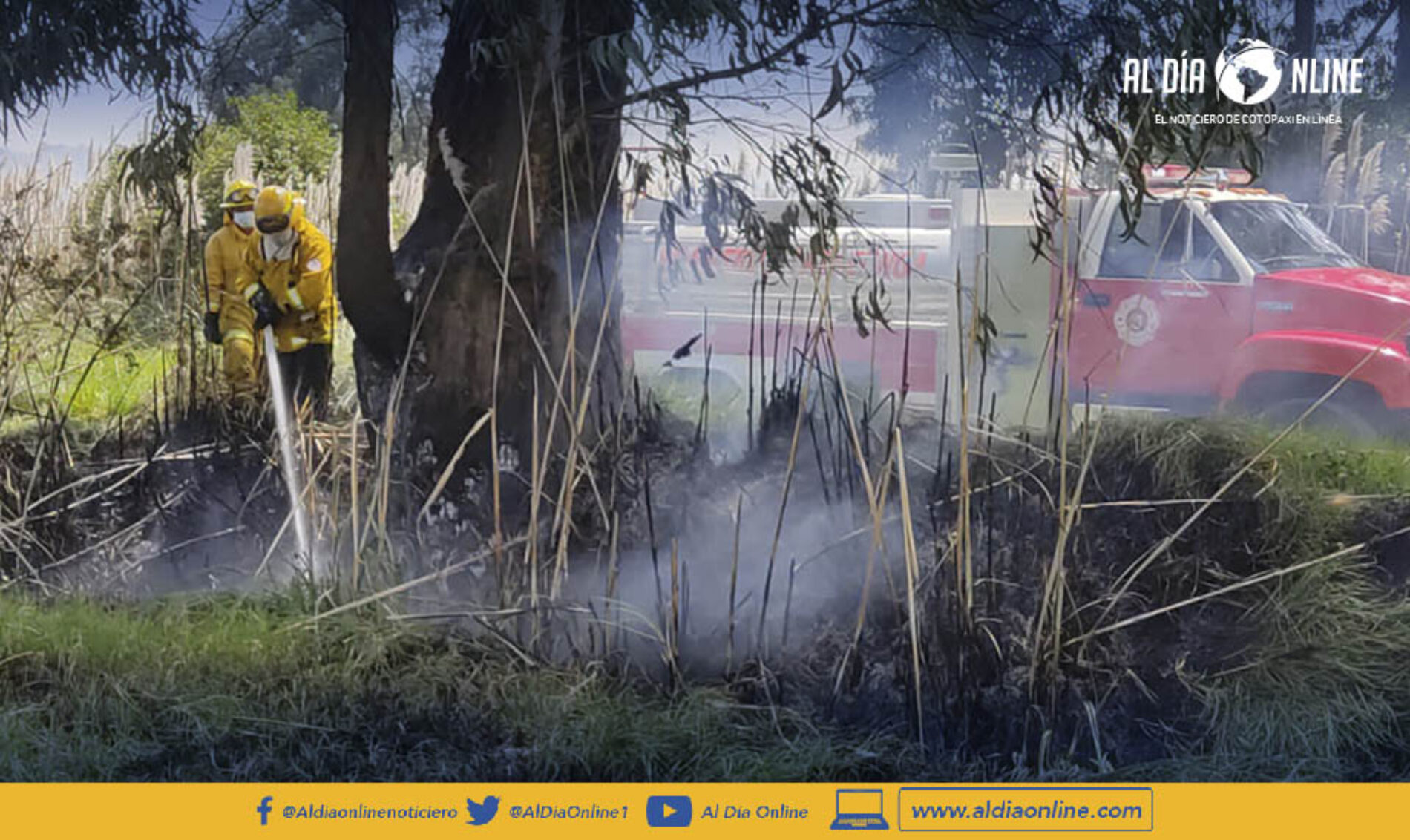 CUERPO DE BOMBEROS LATACUNGA COMENTA QUE SOBRECARGA ELÉCTRICA POSIBLE CAUSA DEL INCENDIO. (VIDEO)