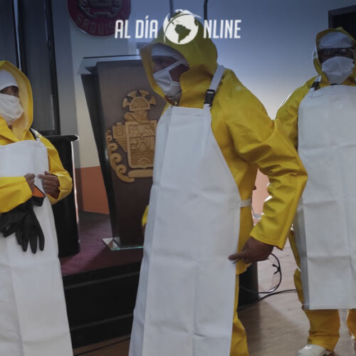 TRABAJADORES DEL CAMAL TECNOLÓGICO DEL GAD.M SAQUISILÍ RECIBIERON SU DOTACIÓN DE ROPA DE TRABAJO (VIDEO)